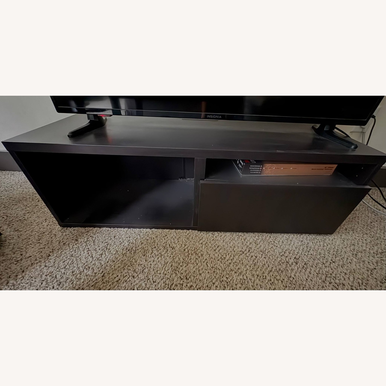Dark Brown TV Table - image-0