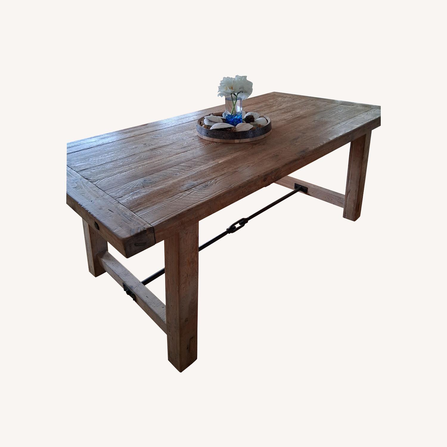 Pottery Barn Benchwright 74" Reclaimed Pine Dining Table - image-5