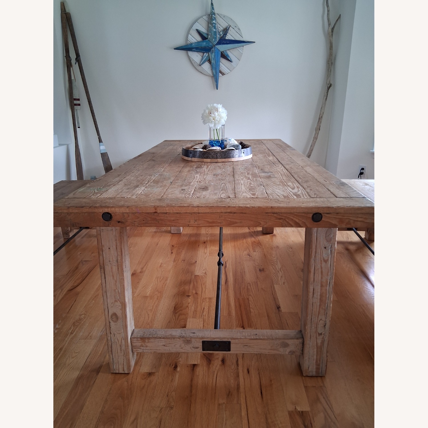 Pottery Barn Benchwright 74" Reclaimed Pine Dining Table - image-2