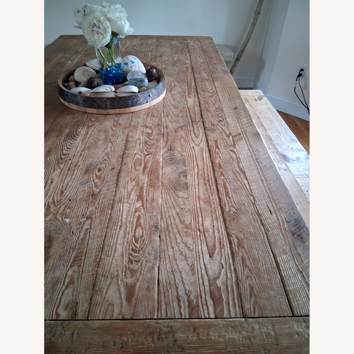 Pottery Barn Benchwright 74" Reclaimed Pine Dining Table - image-3