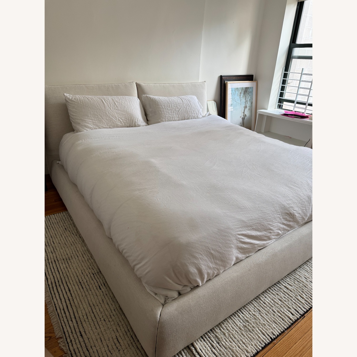 Arhaus Rigby Bed - King Nomad Snow - image-1