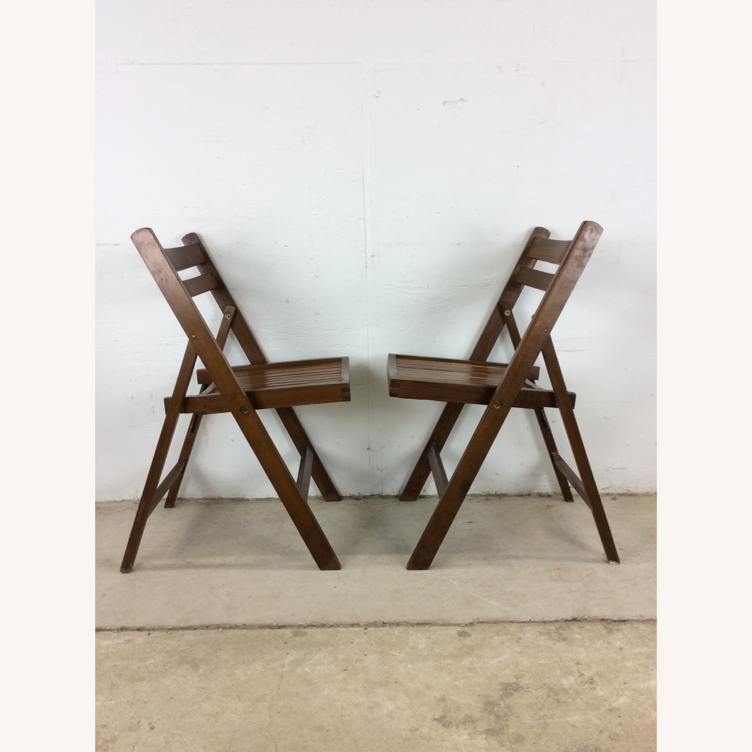 Set of 6 Mid Century Folding Chairs - image-14