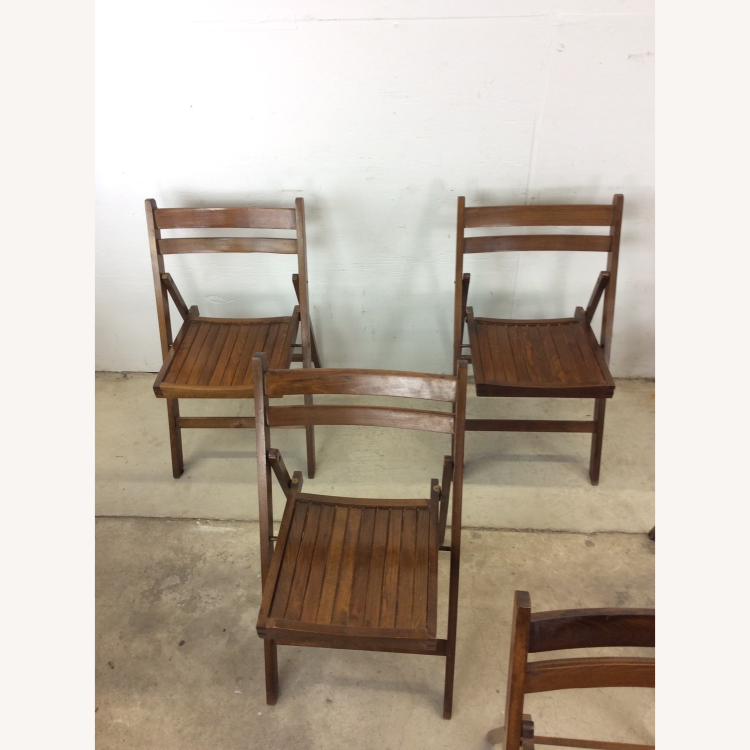 Set of 6 Mid Century Folding Chairs - image-3