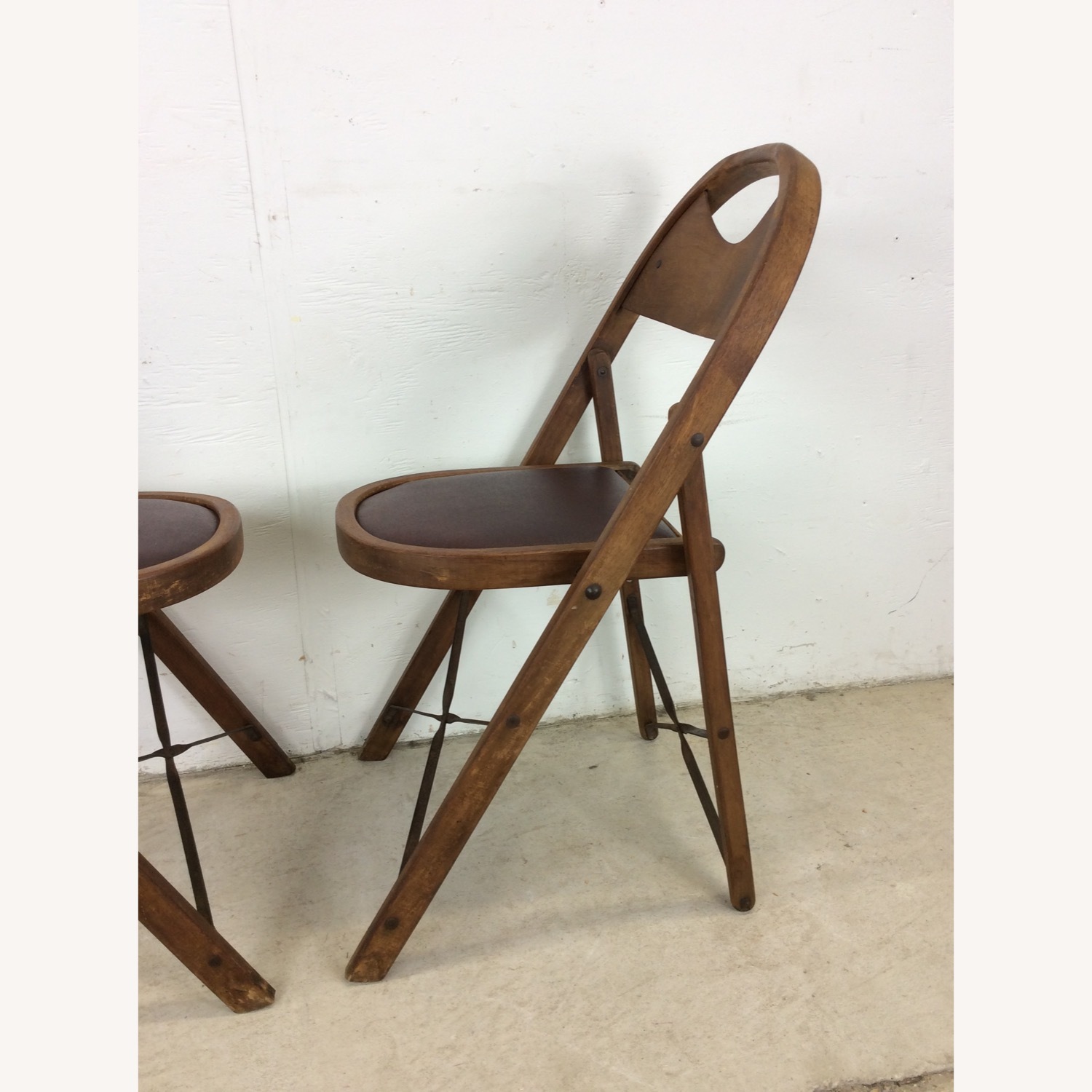 Set of 4 Antique Folding Chairs - image-12