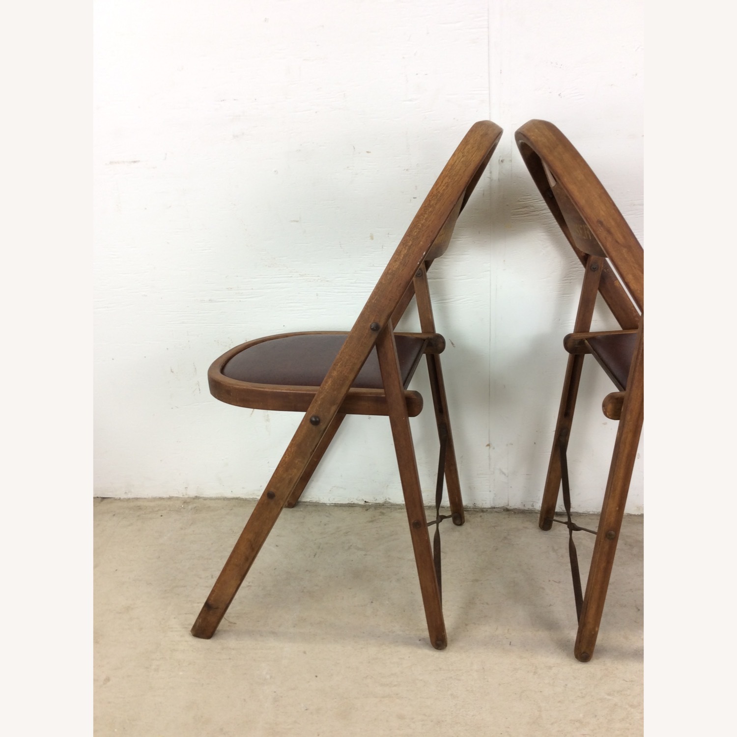 Set of 4 Antique Folding Chairs - image-22