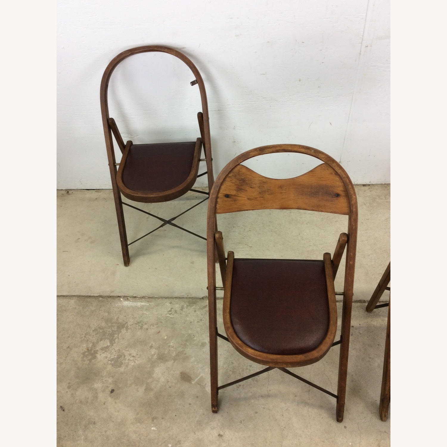 Set of 4 Antique Folding Chairs - image-2