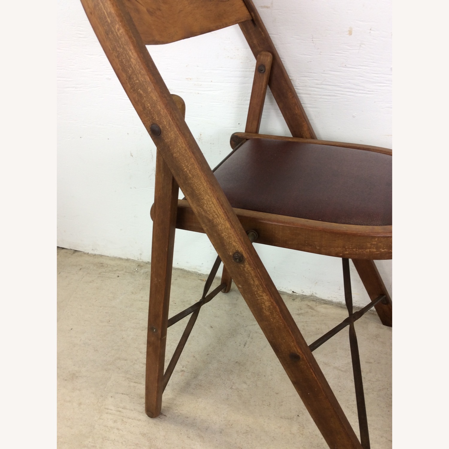 Set of 4 Antique Folding Chairs - AptDeco