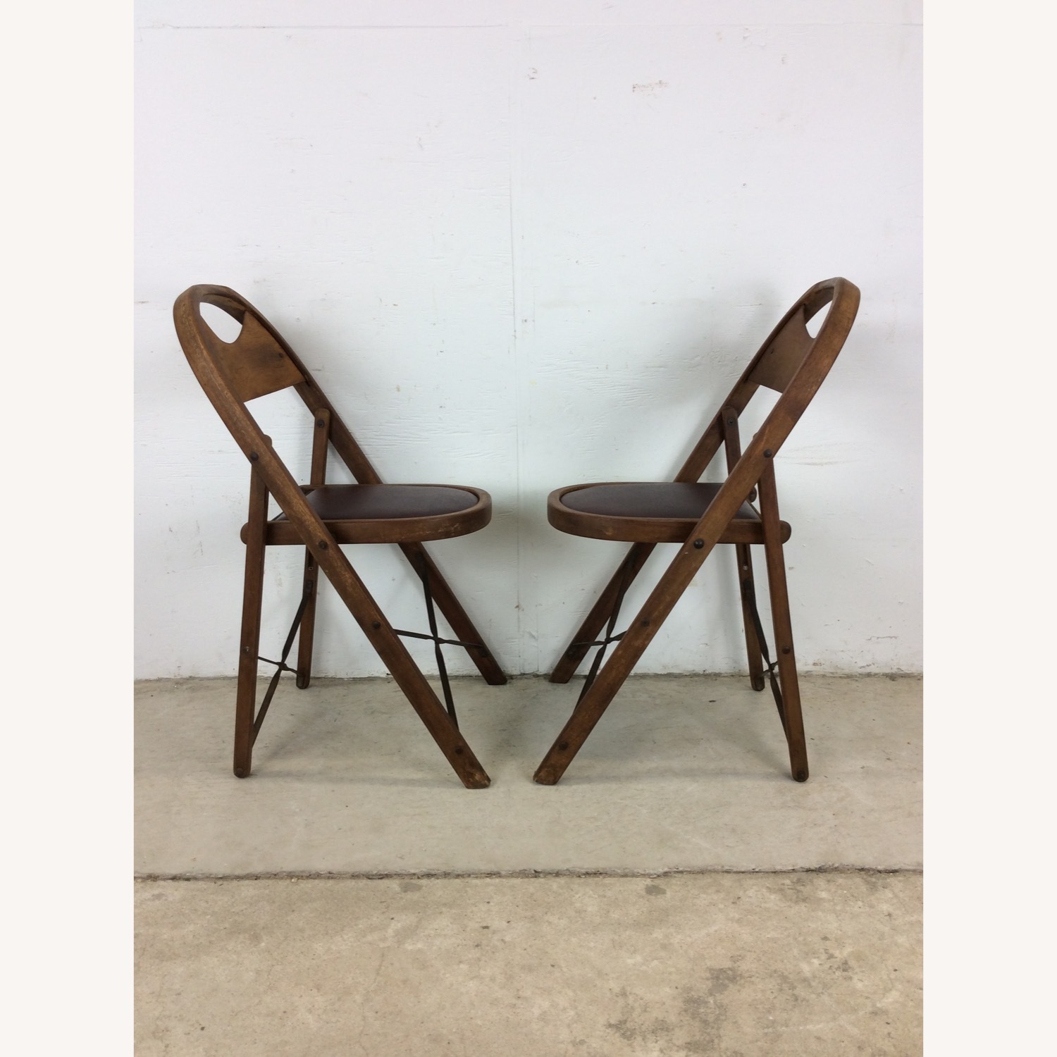Set of 4 Antique Folding Chairs - image-10