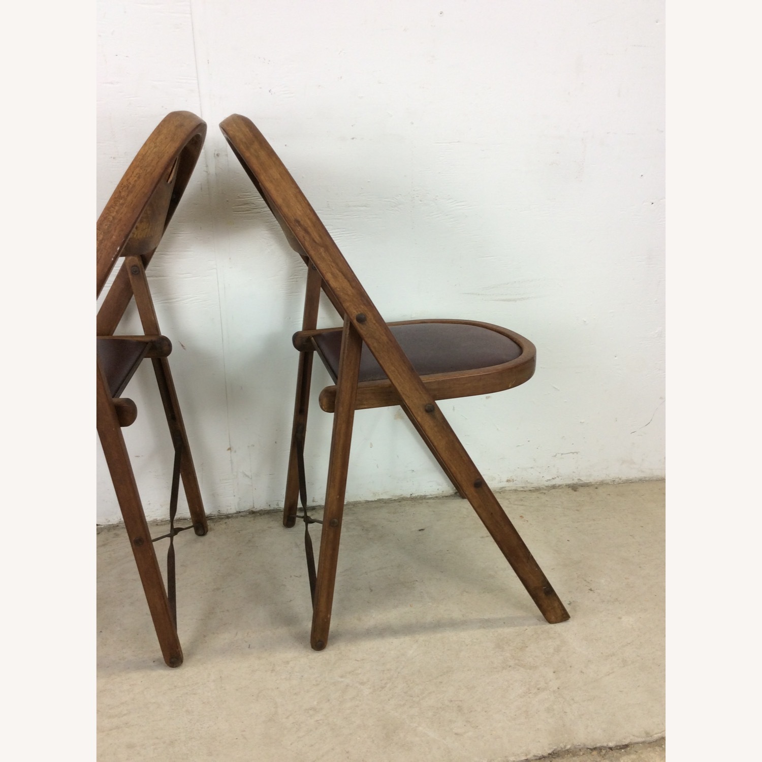 Set of 4 Antique Folding Chairs - image-23