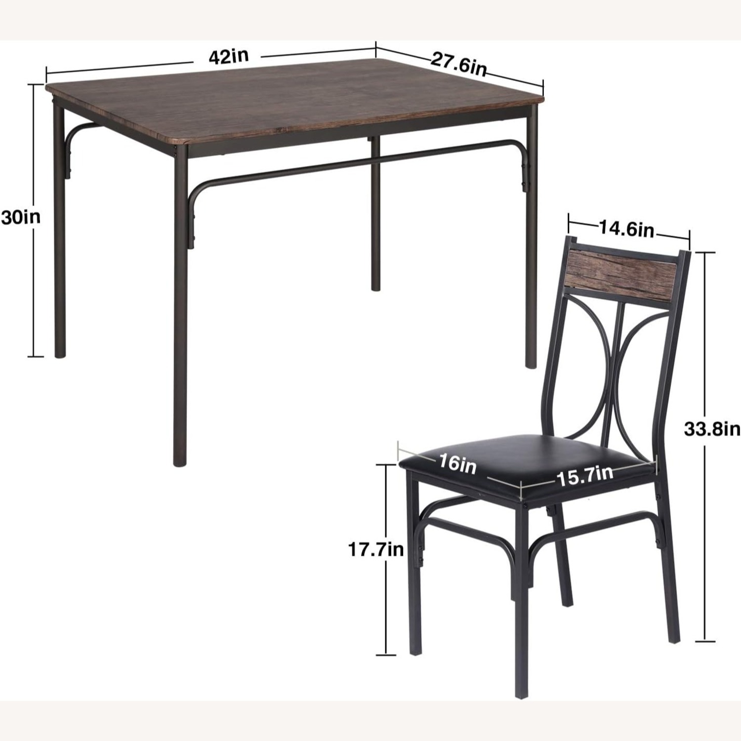 The VECELO 5-Piece Dining Set  - image-3