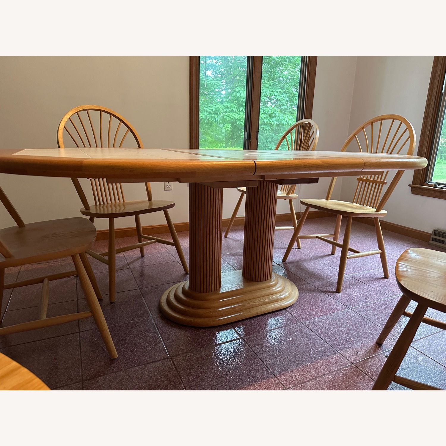 Kitchen Table Set with 6 Chairs - image-2