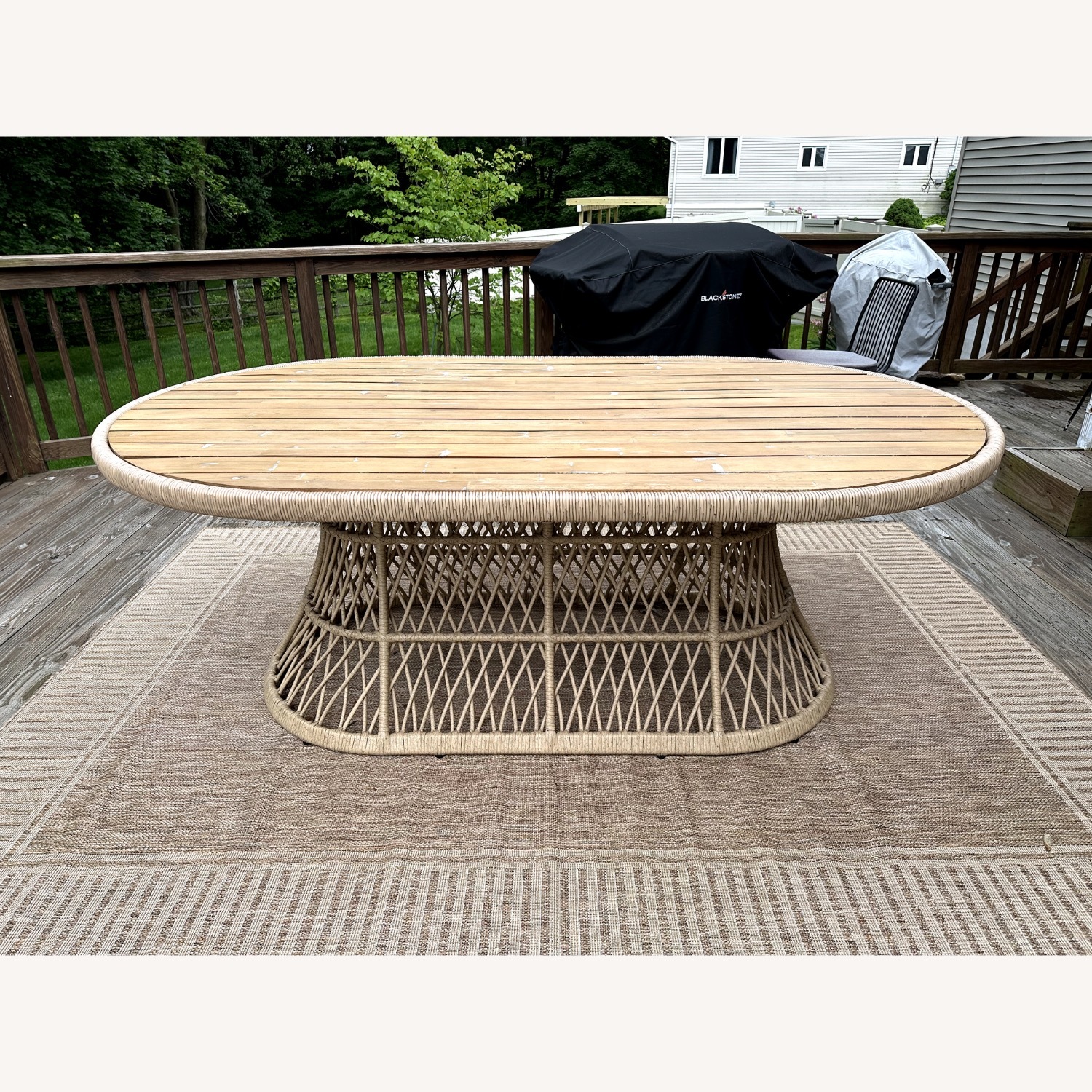 Article Wicker Outdoor Dining Table - image-2