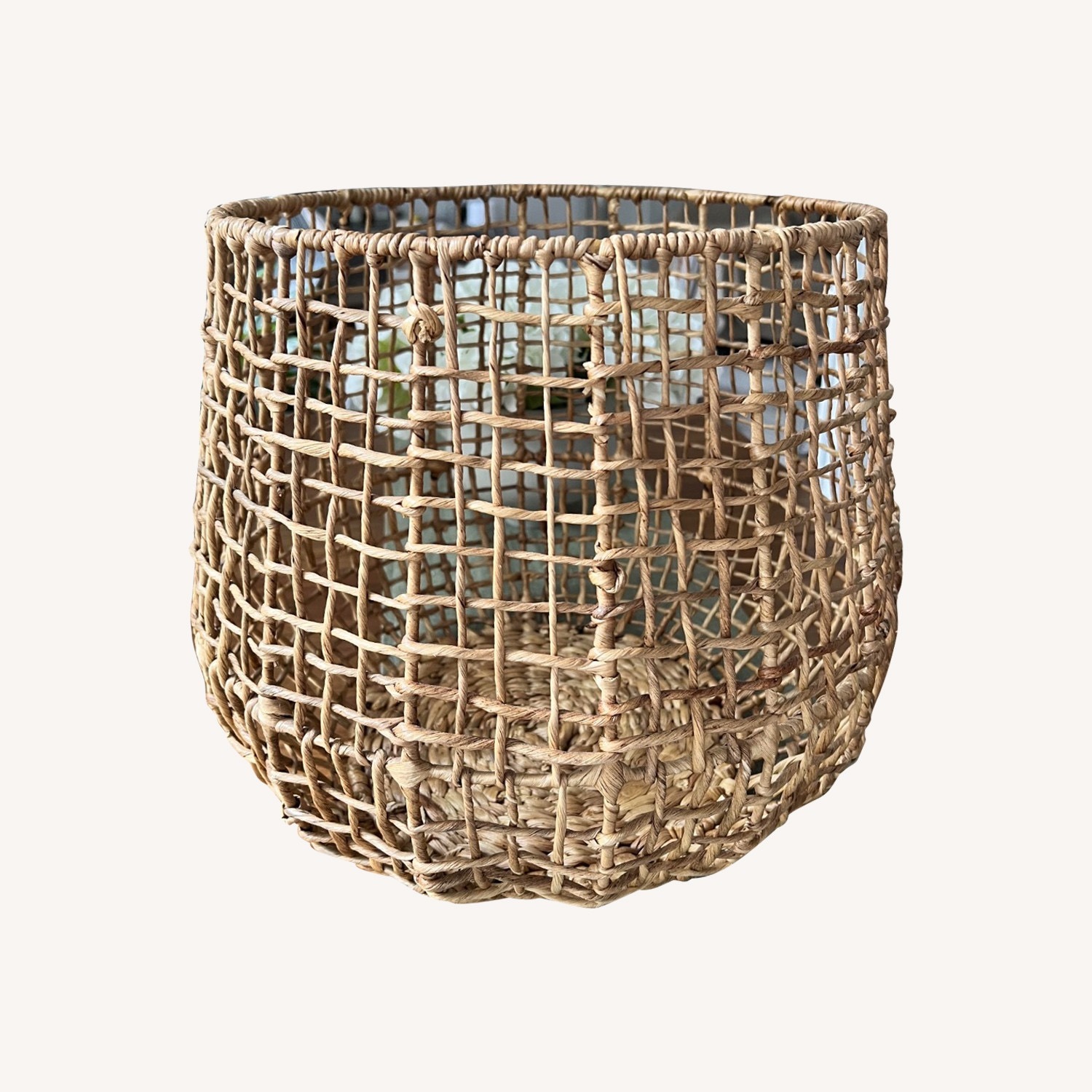CB2 Round Net Natural Baskets (2) - image-0