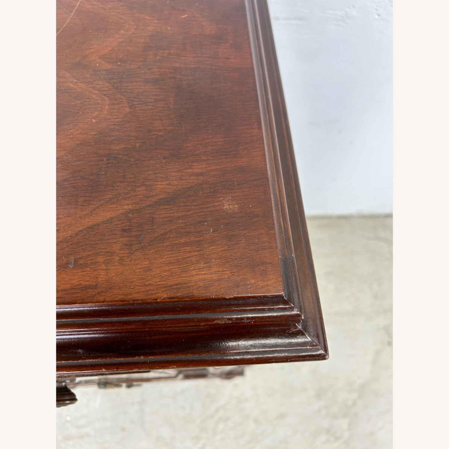 Antique Jacobean Gothic Carved Walnut End Table - image-7