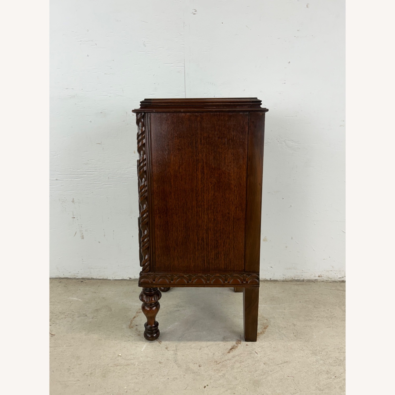 Antique Jacobean Gothic Carved Walnut End Table - image-17