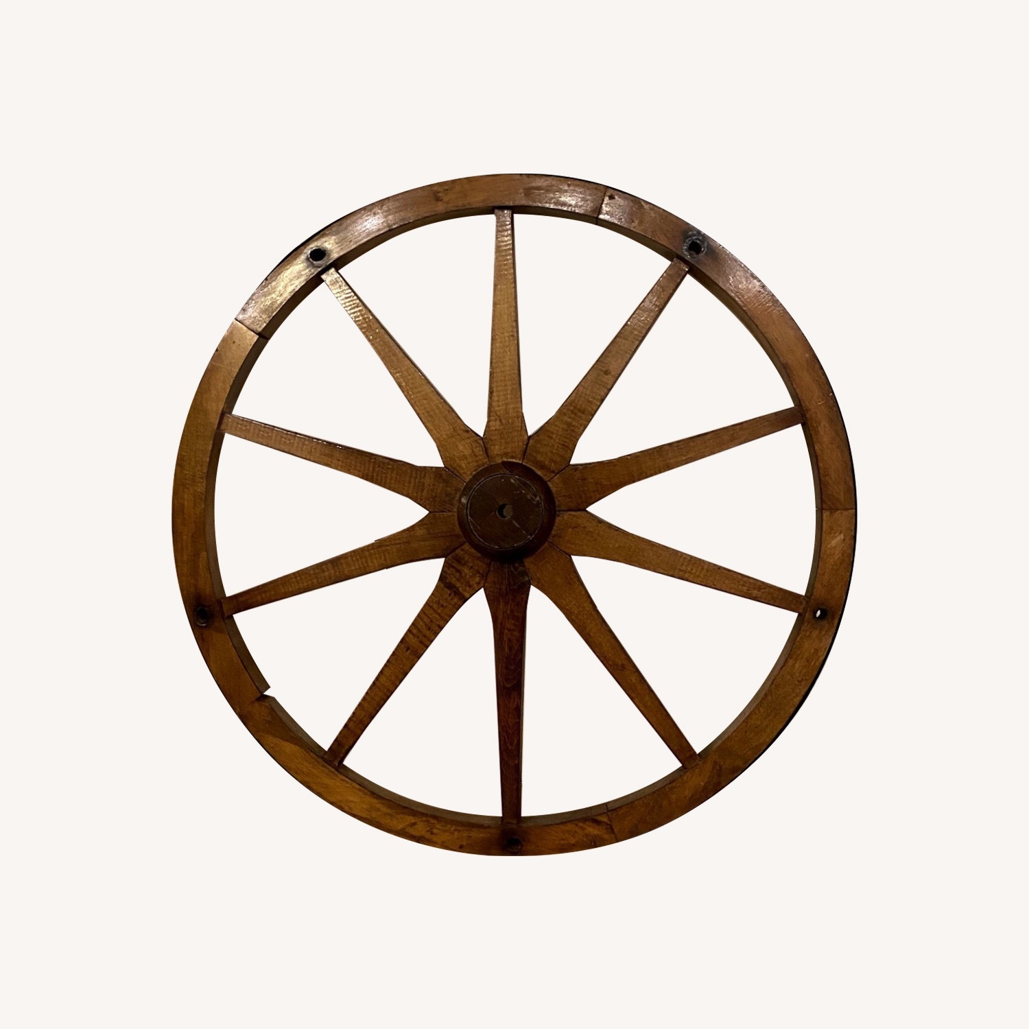 Wheel Wooden Decorative Rustic - image-1