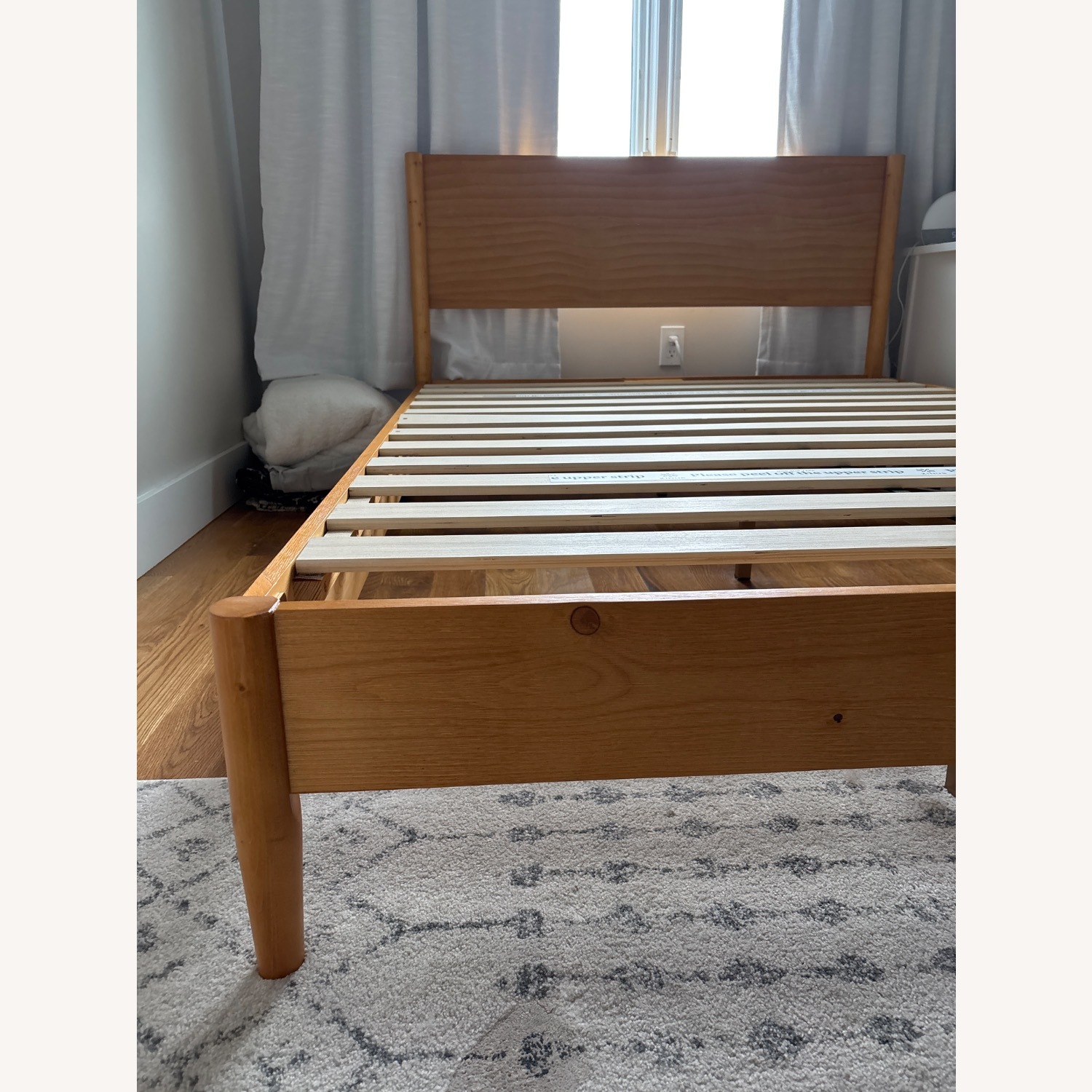 Solid Wood Mid Century Modern Platform Bed - image-4