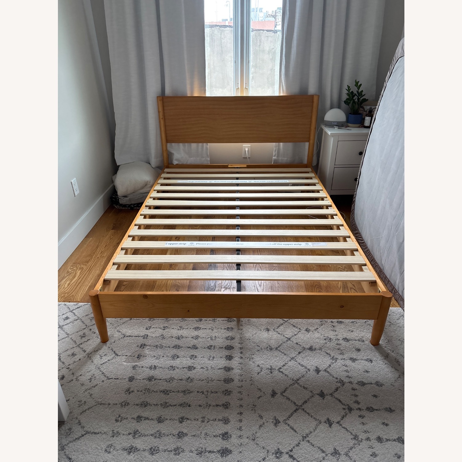 Solid Wood Mid Century Modern Platform Bed - image-3