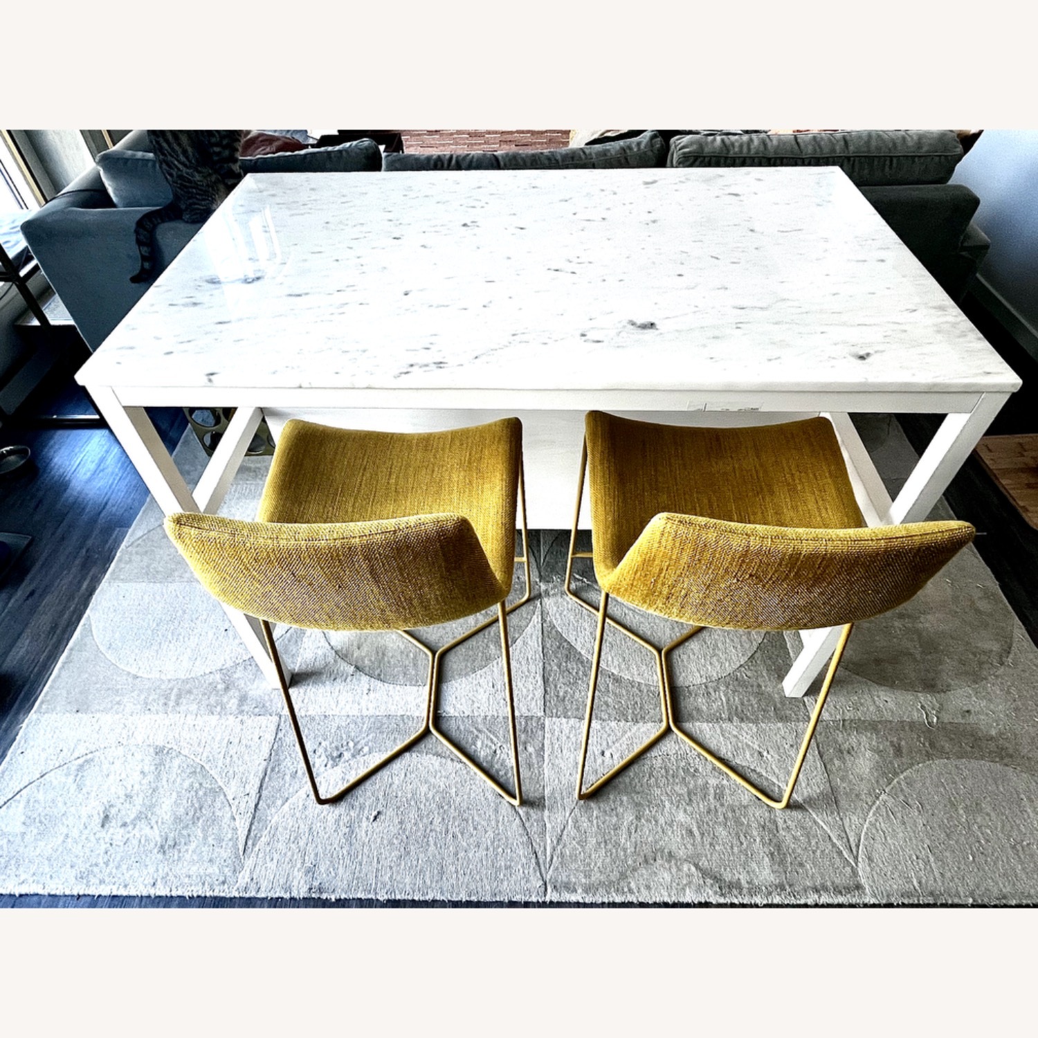 West Elm Frame Kitchen Console-Marble - image-1