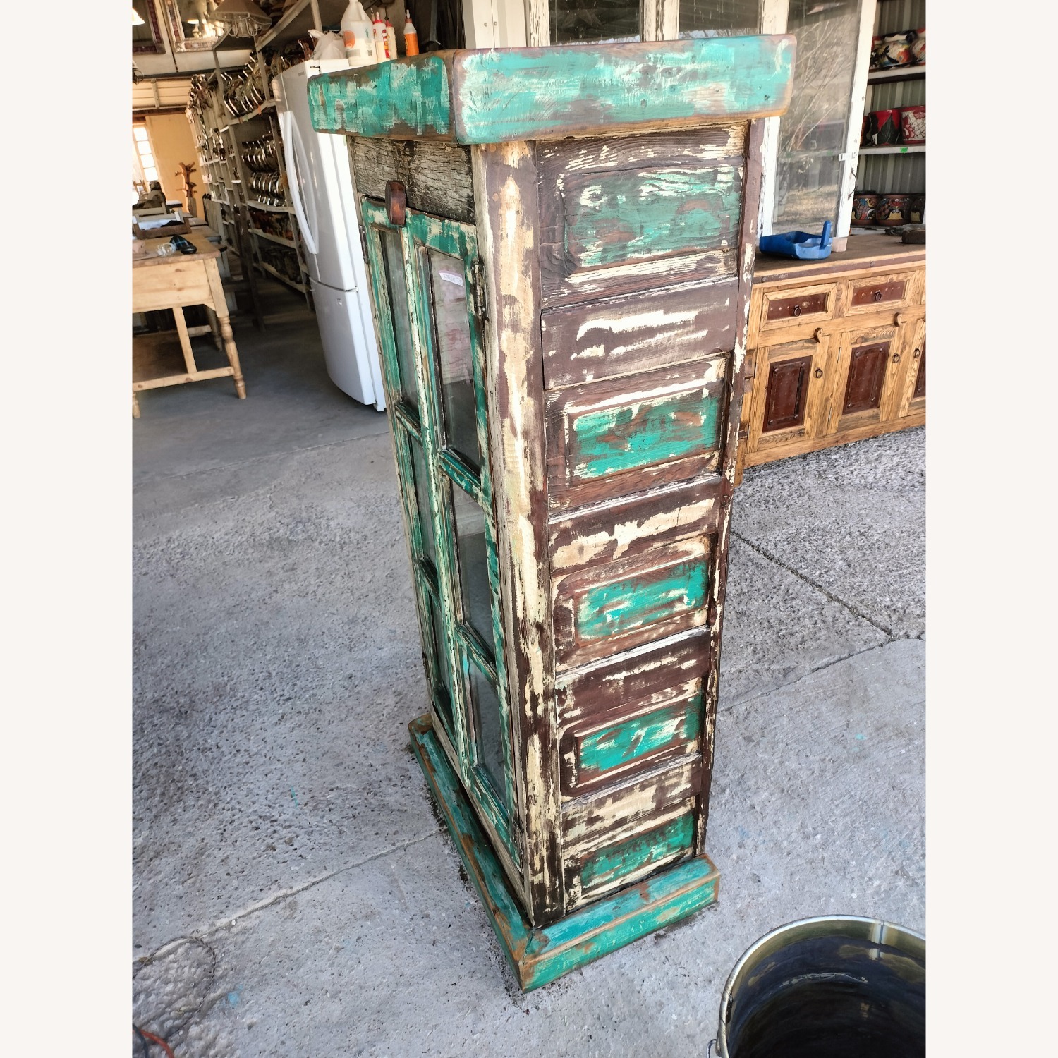  Old Door Storage Cabinet - image-1