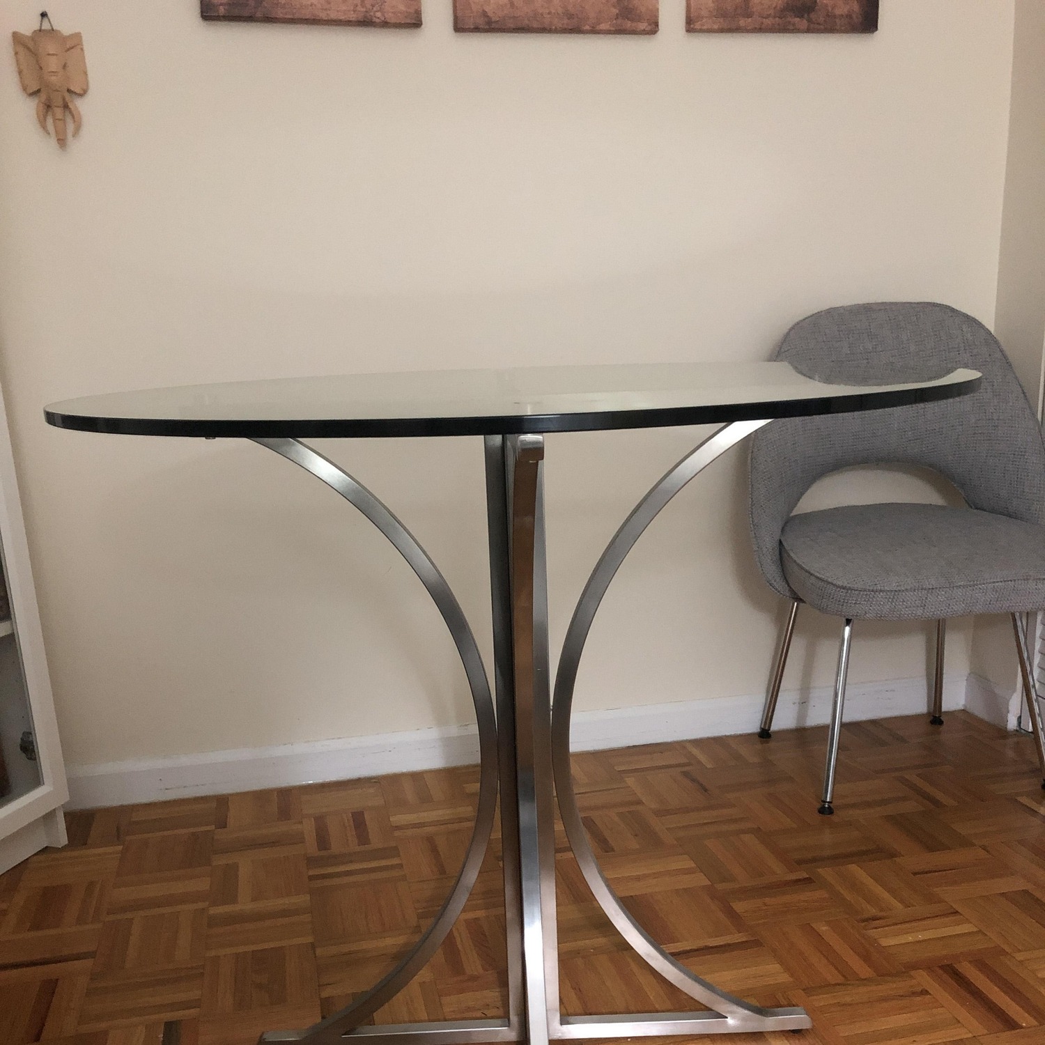 Glass Top Modern Dining Table - image-2
