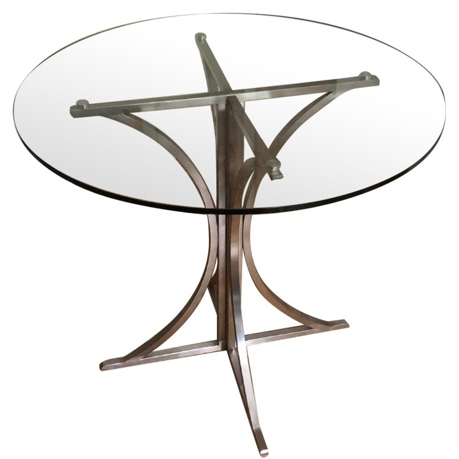 Glass Top Modern Dining Table - image-1