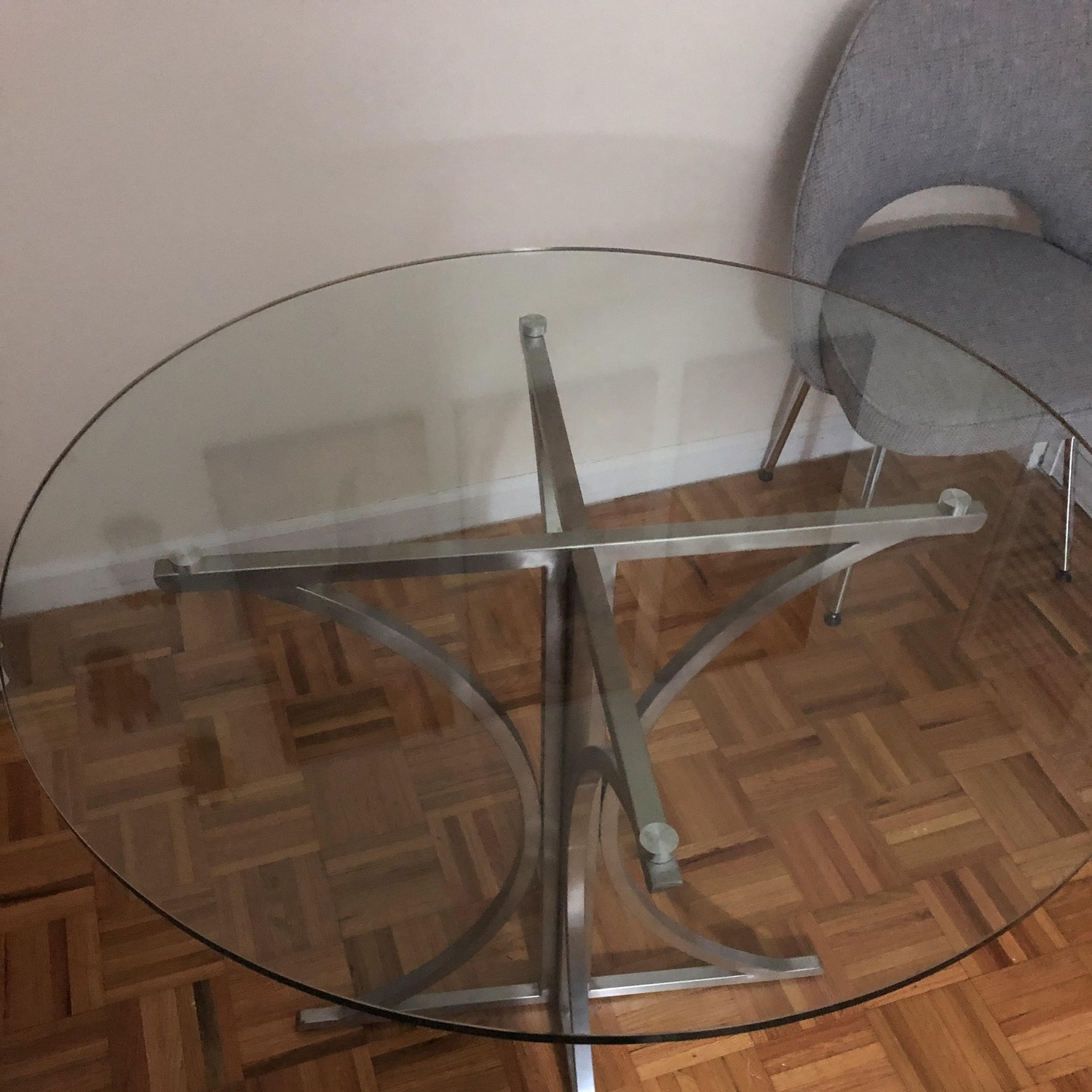 Glass Top Modern Dining Table - image-4
