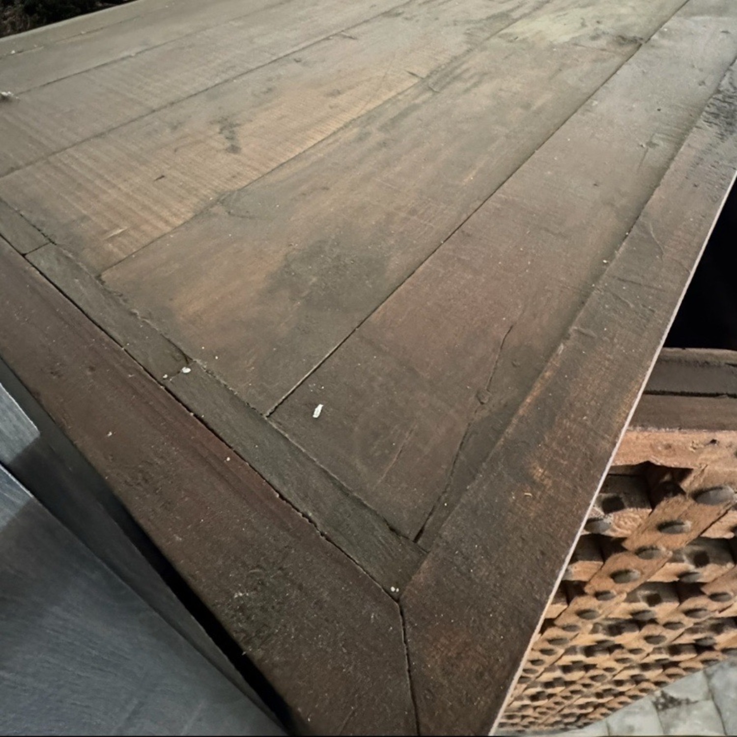 1800s Antique Rustic Wood Armoire Cabinet Hutch - image-13
