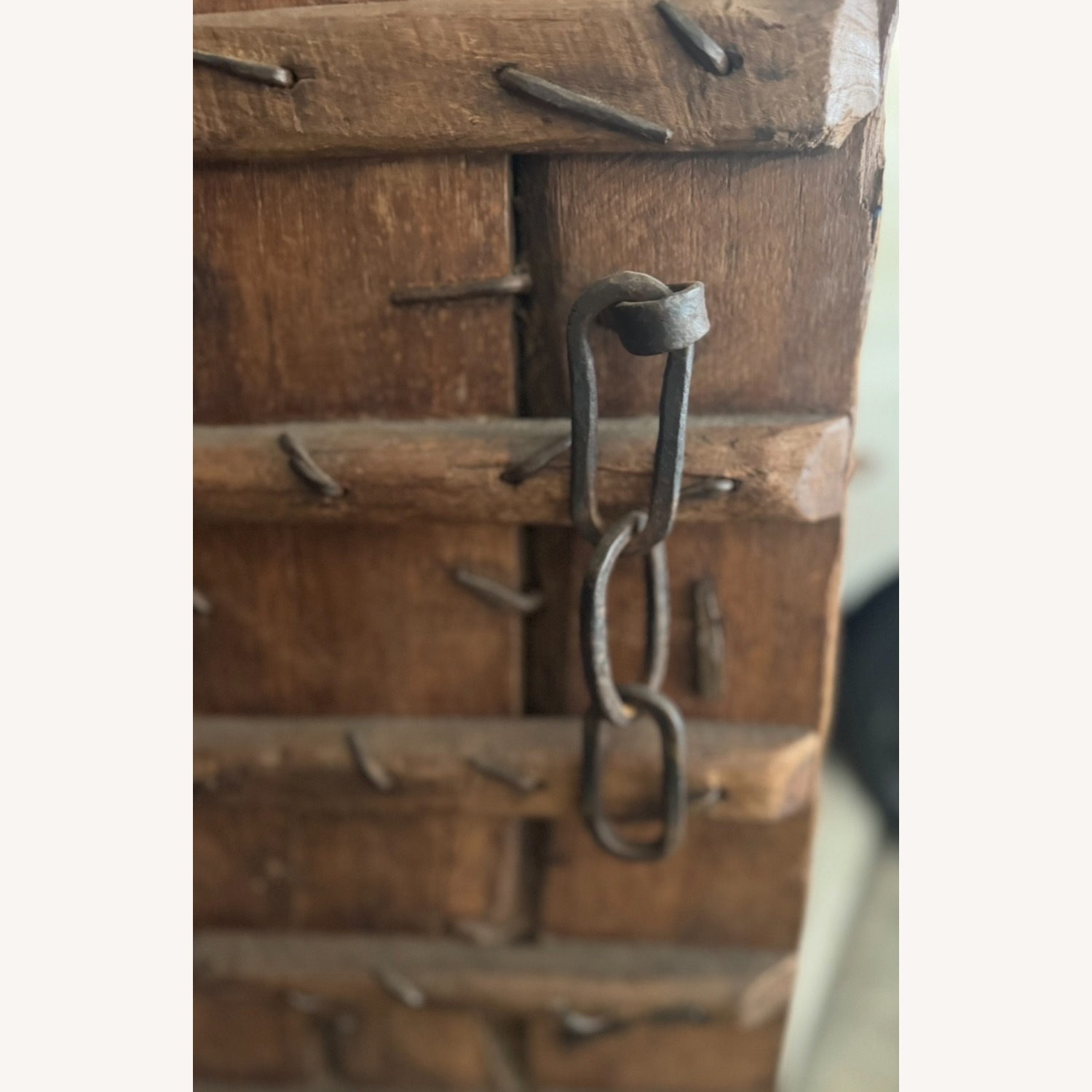 1800s Antique Rustic Wood Armoire Cabinet Hutch - image-12