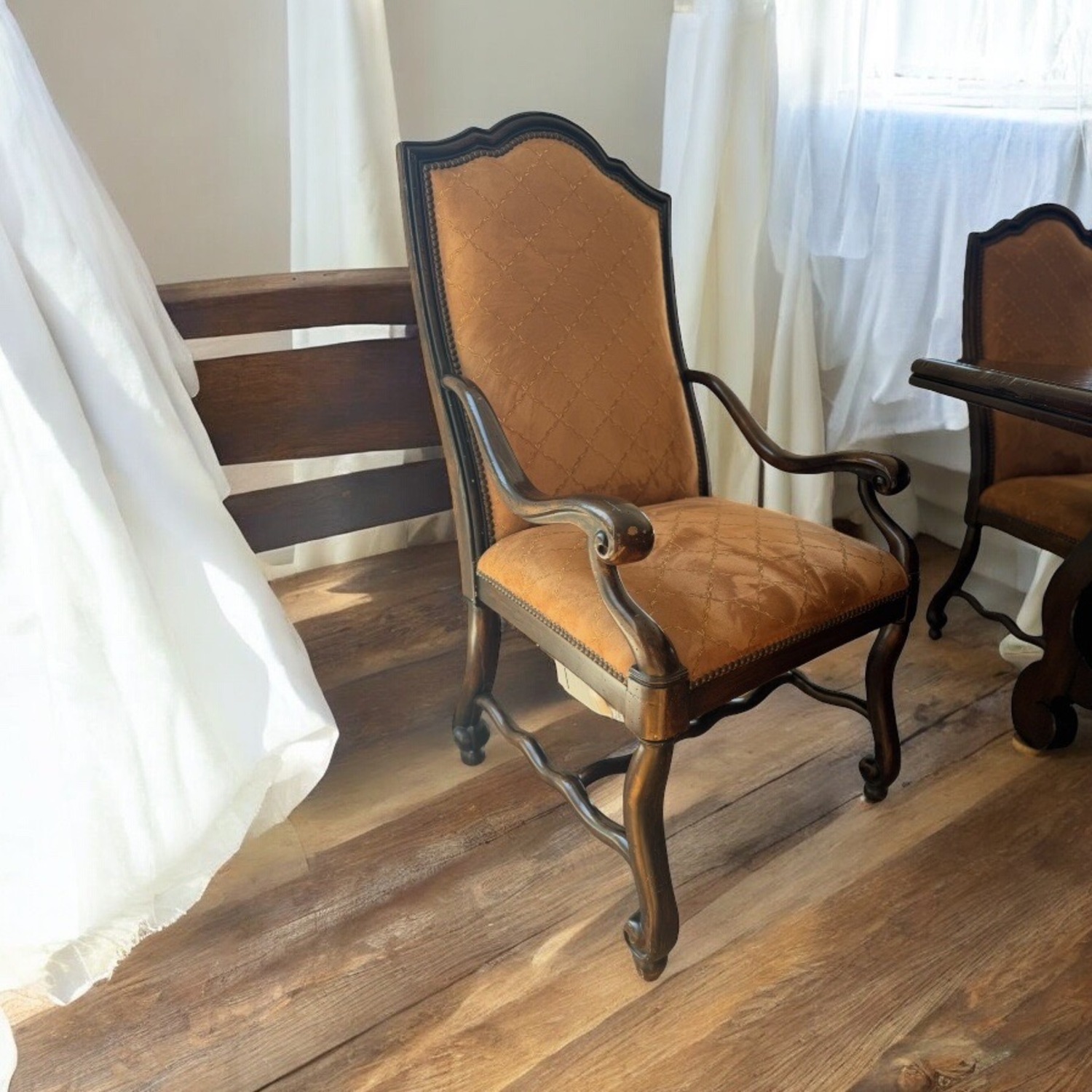 Drexel 11p French Country Dining Table Set Chairs - image-3