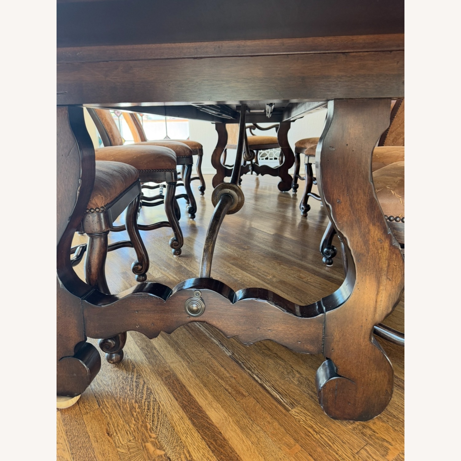 Drexel 11p French Country Dining Table Set Chairs - image-1