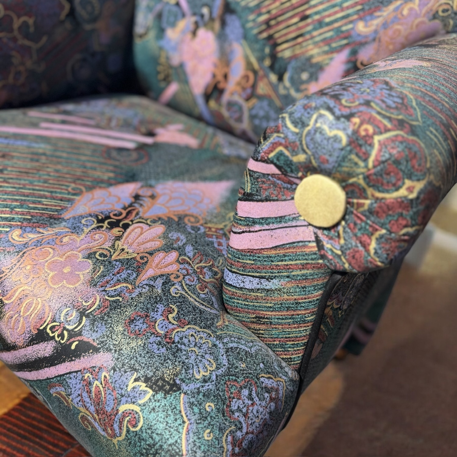 Rare Vintage Mastercraft Insprd Art Deco Armchair - image-9