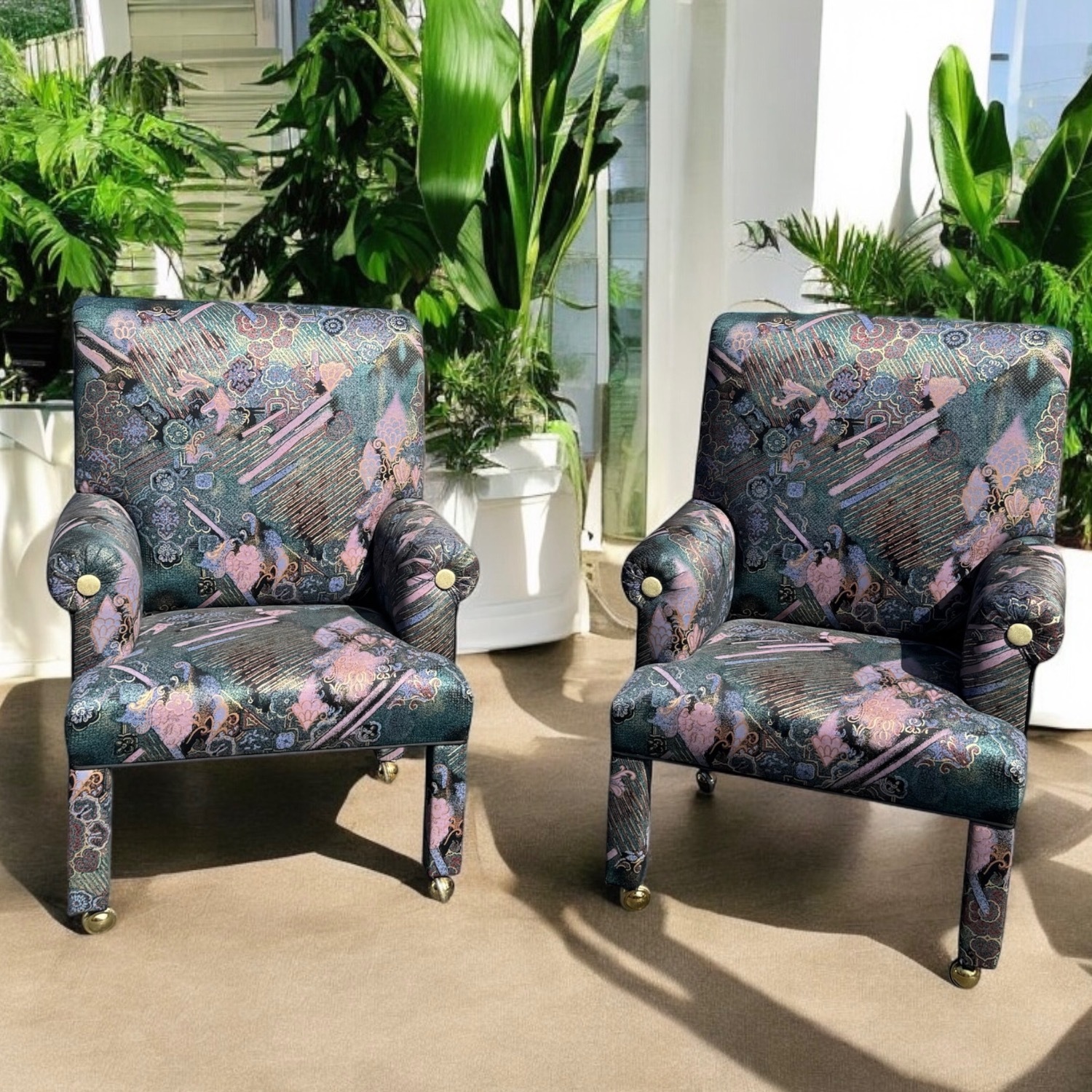 Rare Vintage Mastercraft Insprd Art Deco Armchair - image-7