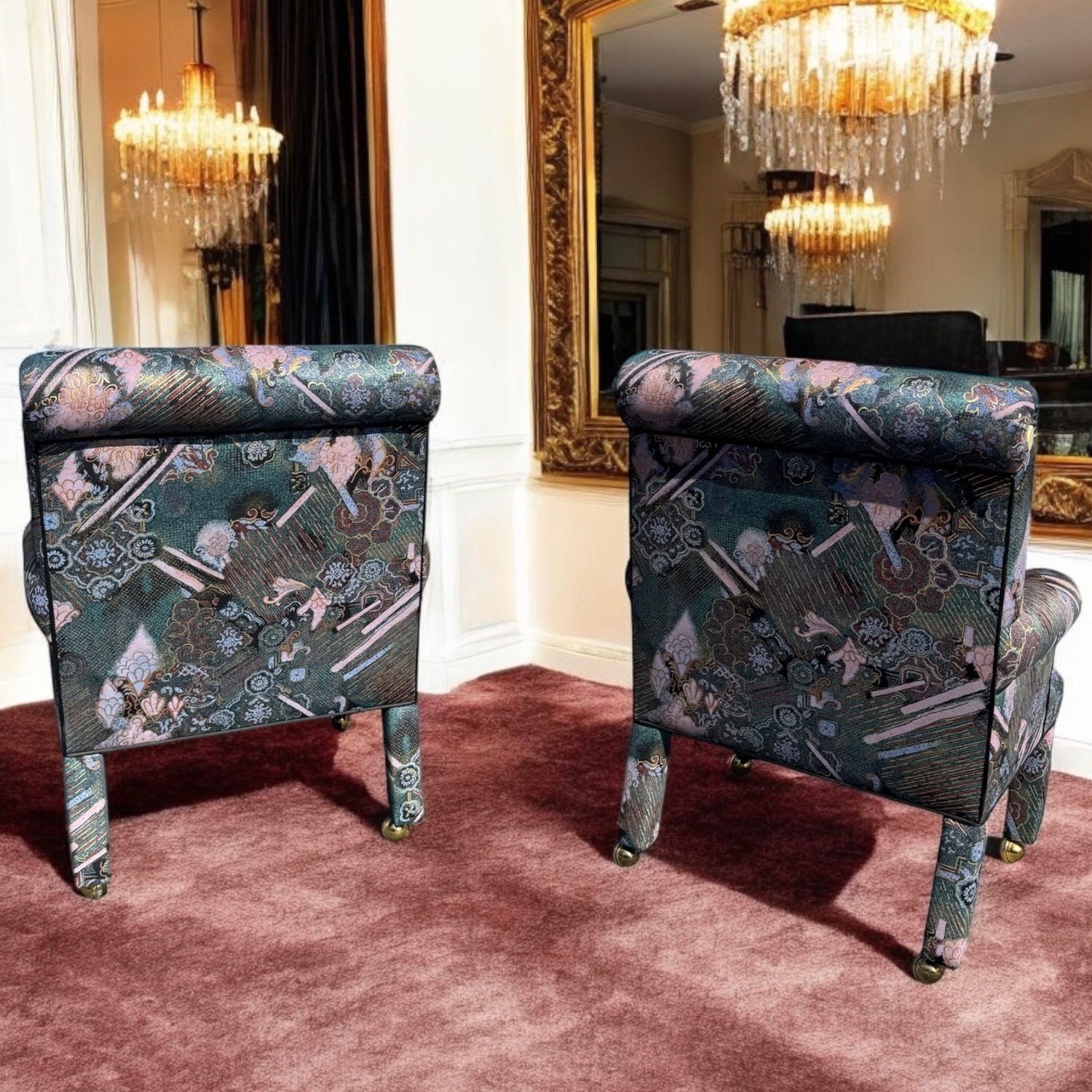 Rare Vintage Mastercraft Insprd Art Deco Armchair - image-13