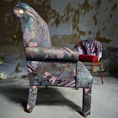 Used Rare Vintage Mastercraft Insprd Art Deco Armchair for sale on AptDeco