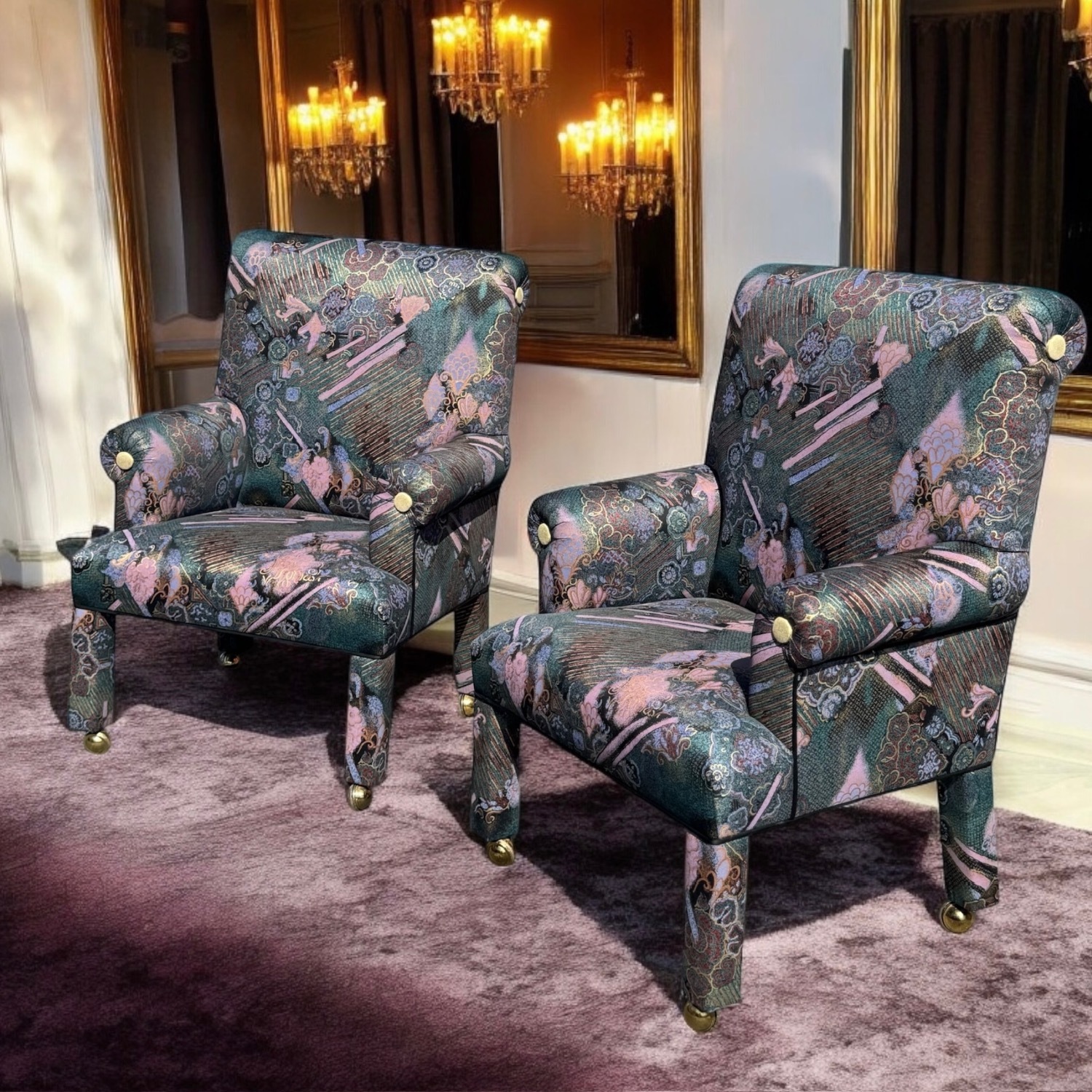 Rare Vintage Mastercraft Insprd Art Deco Armchair - image-0