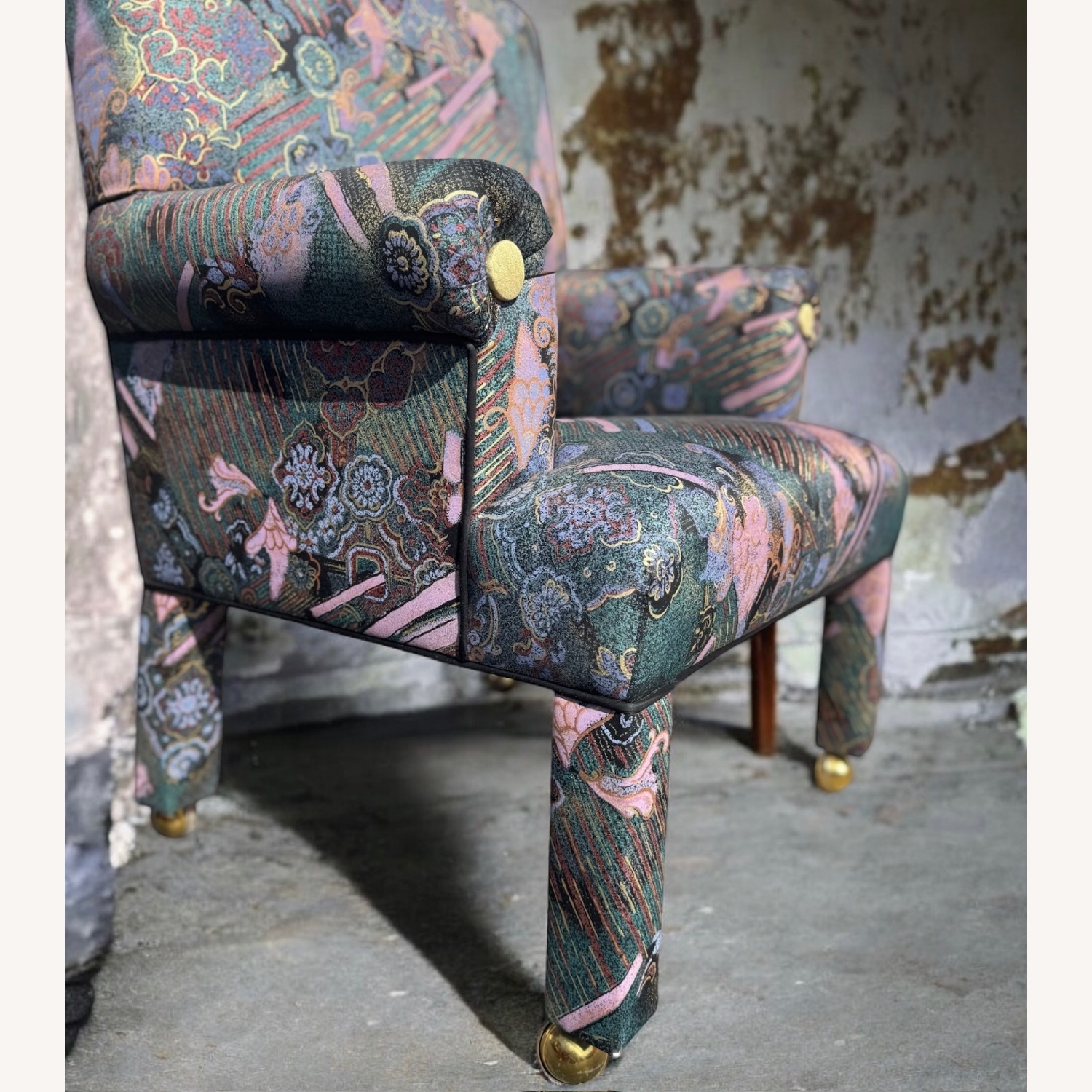 Rare Vintage Mastercraft Insprd Art Deco Armchair - image-2