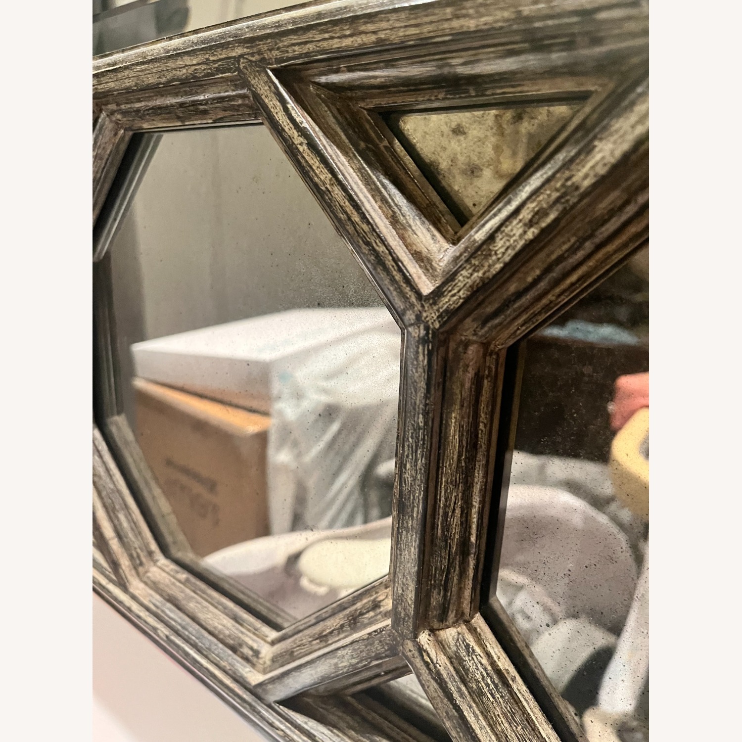 Vintage Octagonal Panel Mirror - image-3