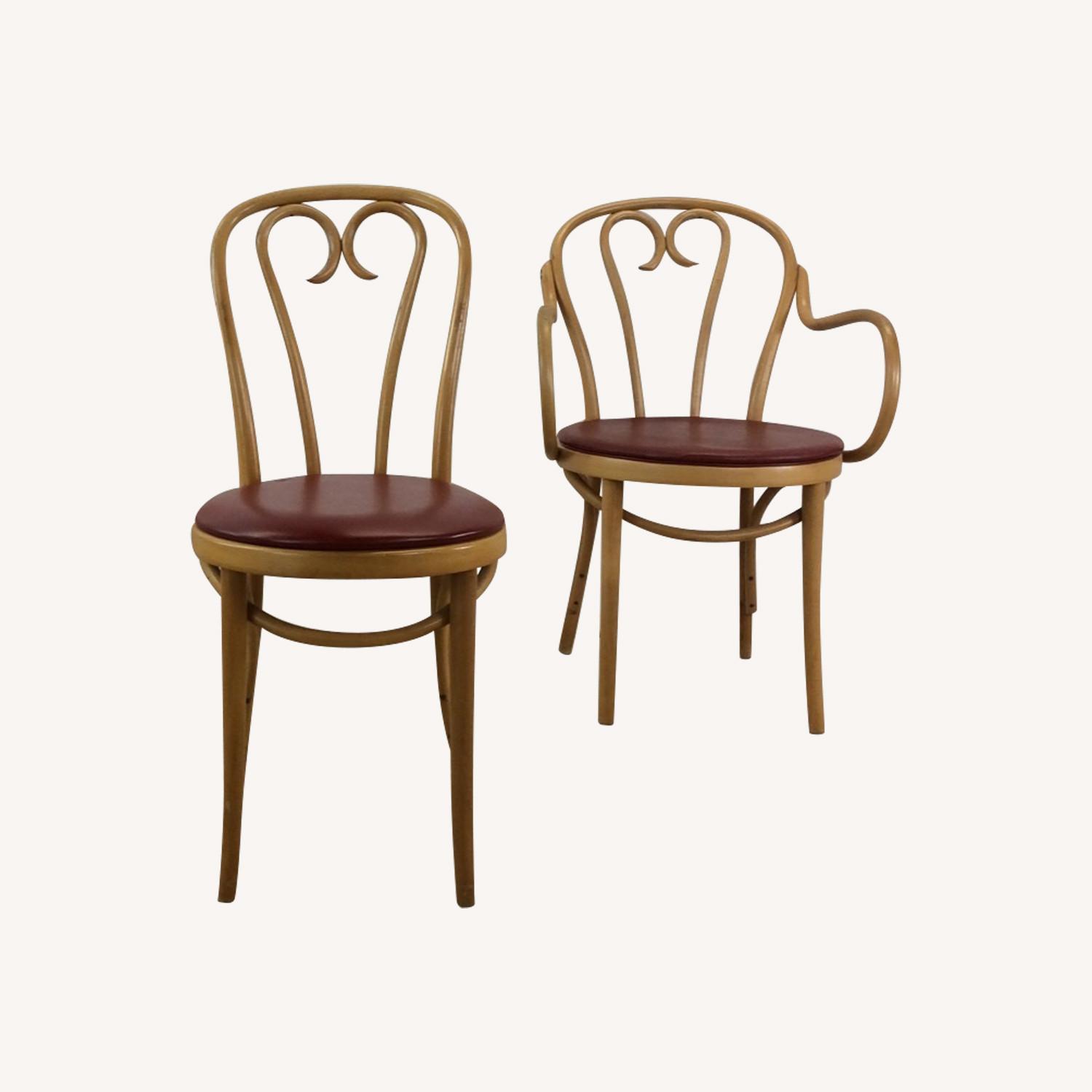 Set of 8 Thonet Style Dining Chairs - image-0