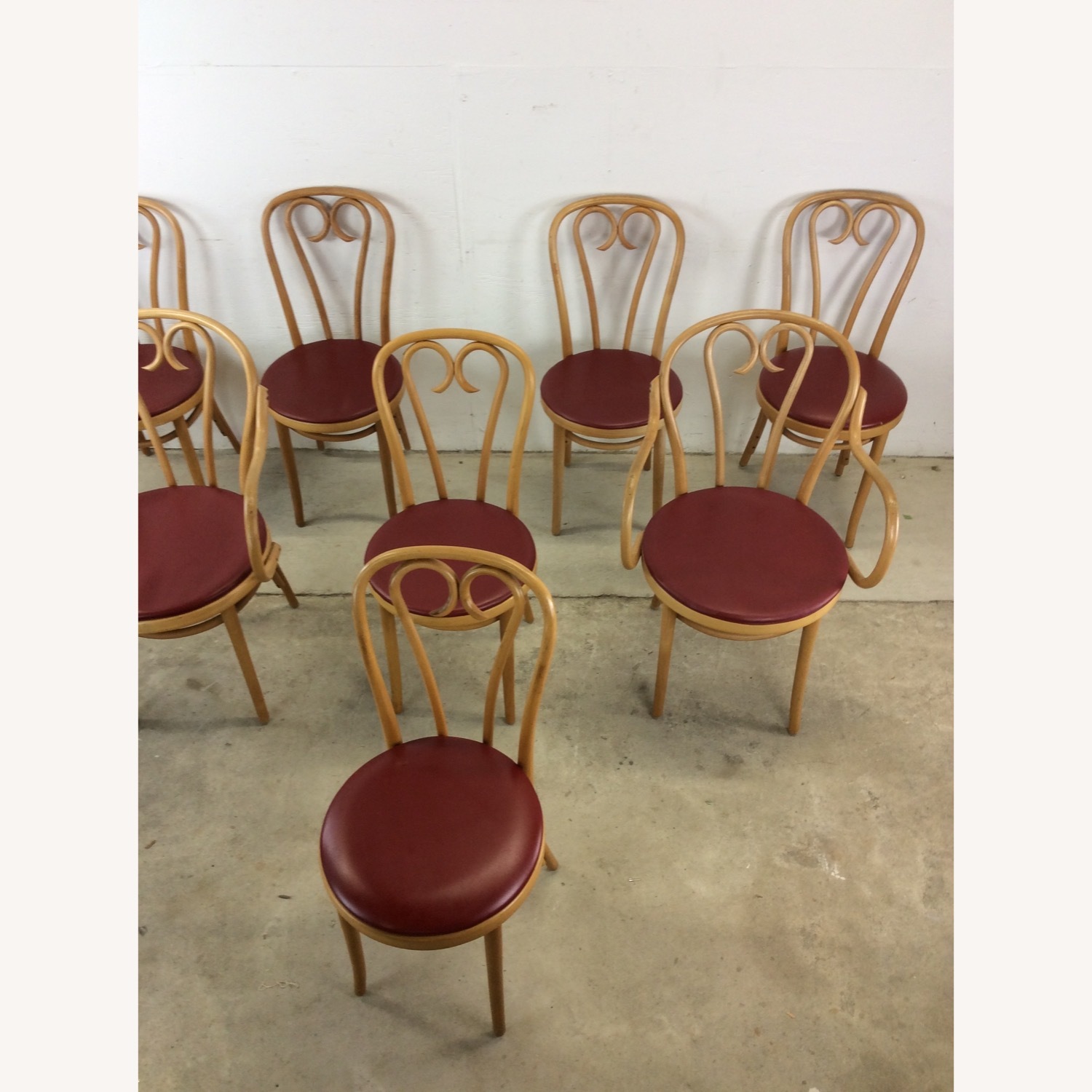 Set of 8 Thonet Style Dining Chairs - image-8