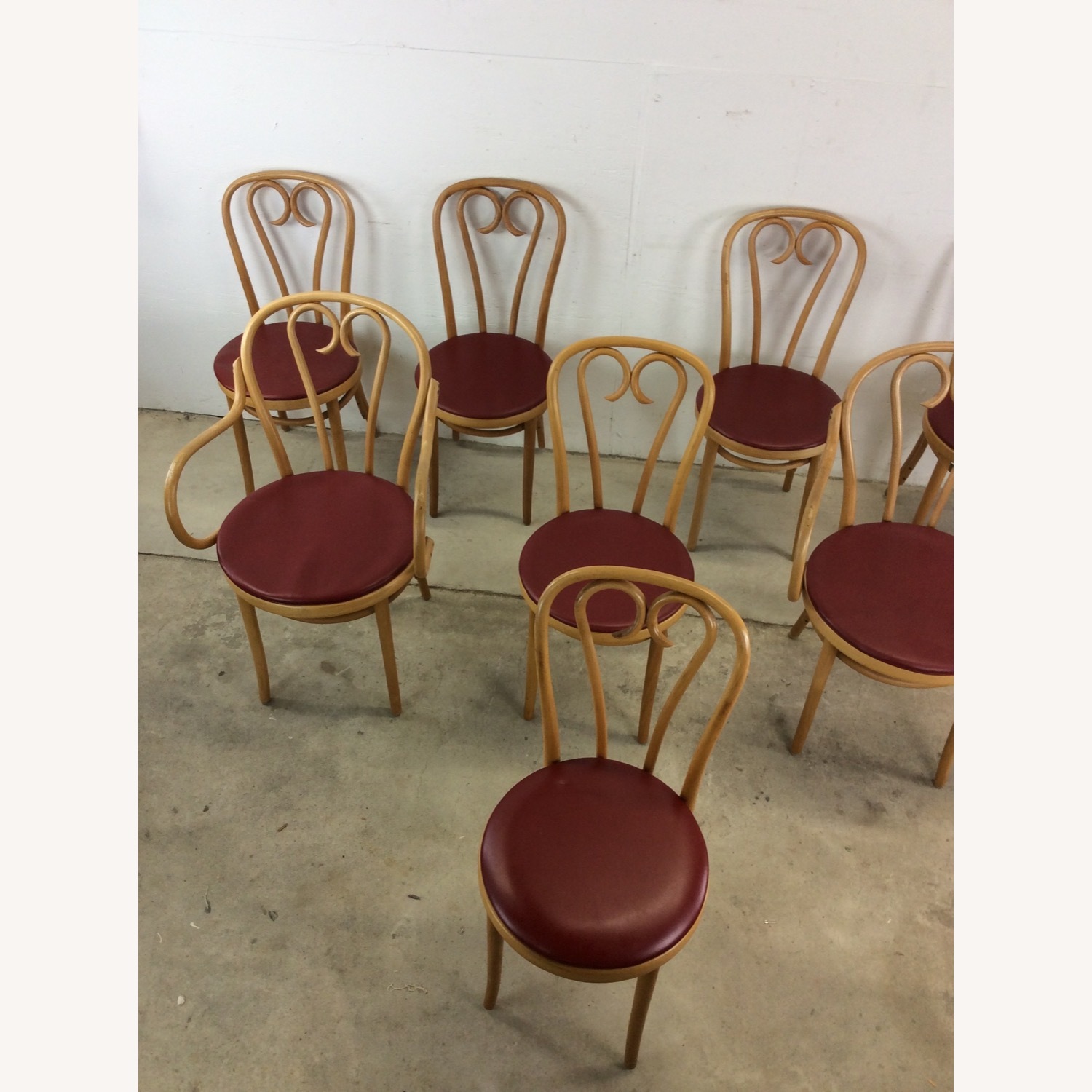 Set of 8 Thonet Style Dining Chairs - image-9
