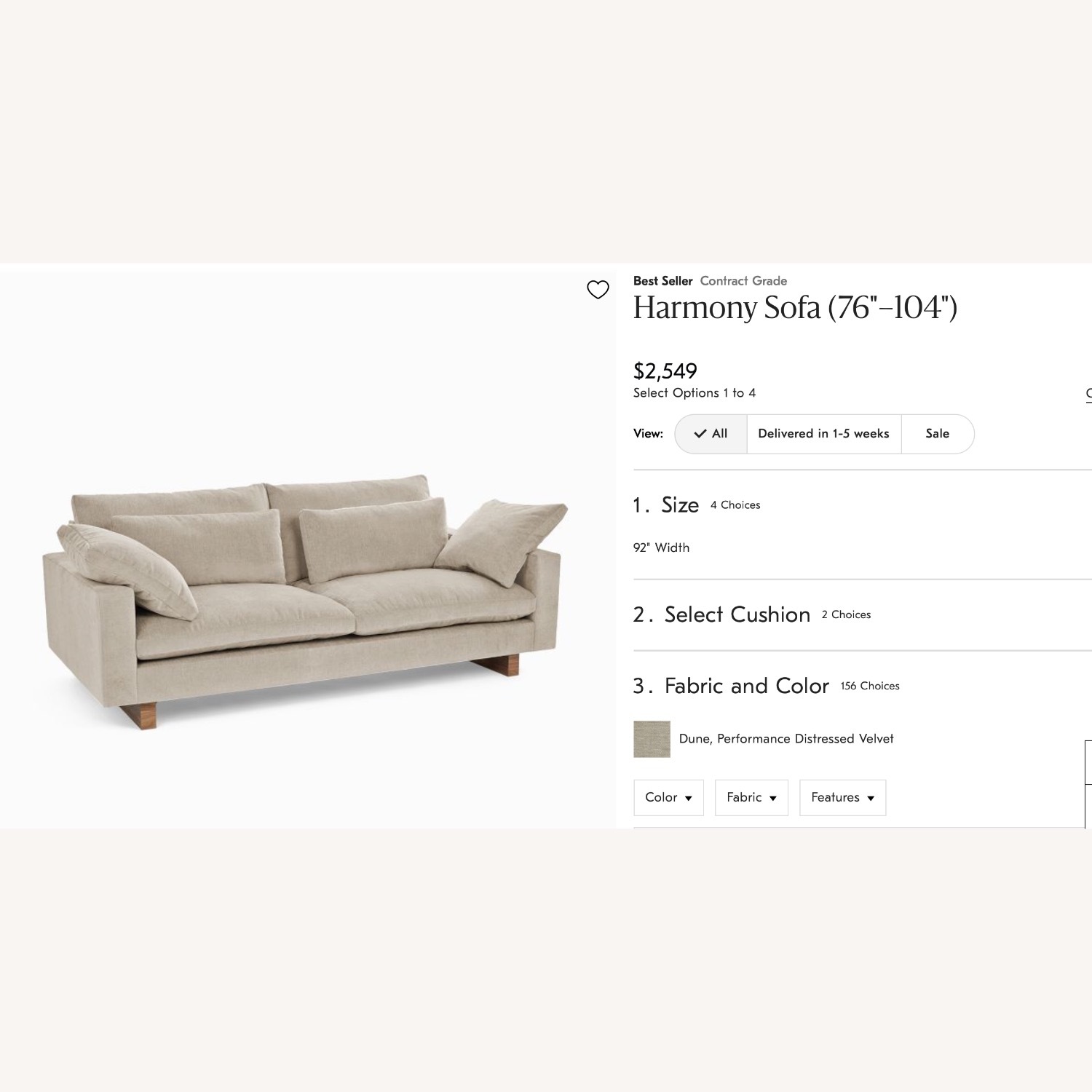 West Elm Harmoy Sofa - image-4