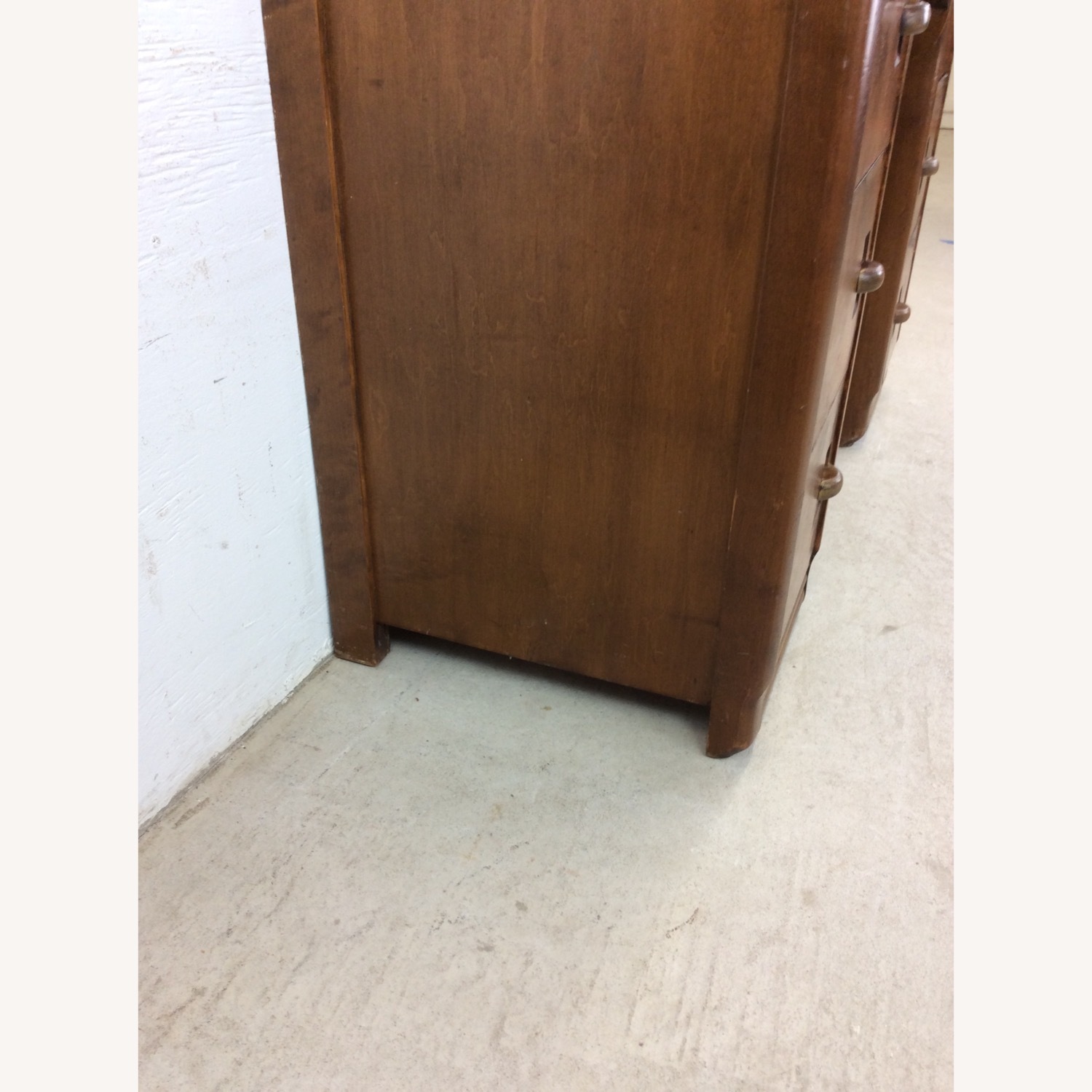 Art Deco 7 Drawer Writing Desk with Waterfall Top - image-10