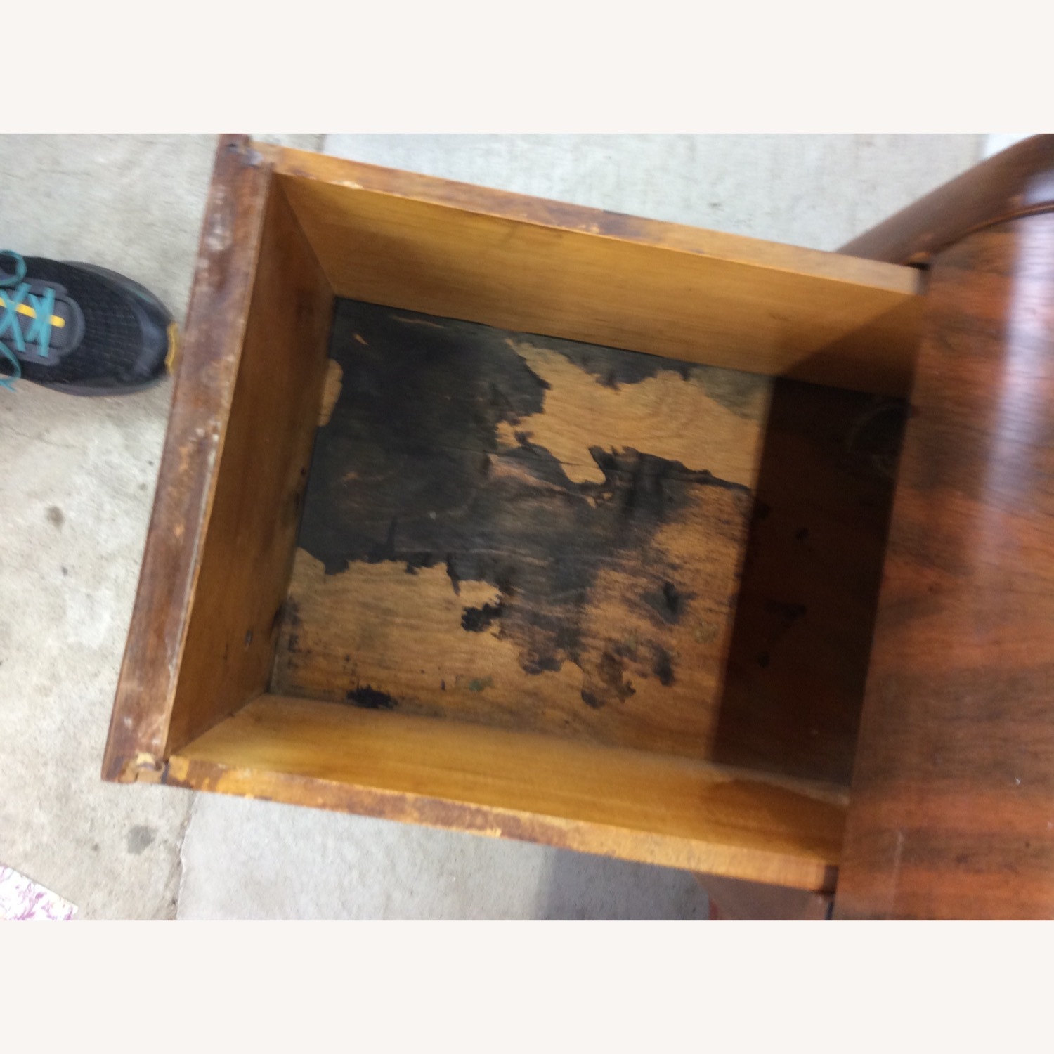 Art Deco 7 Drawer Writing Desk with Waterfall Top - image-14