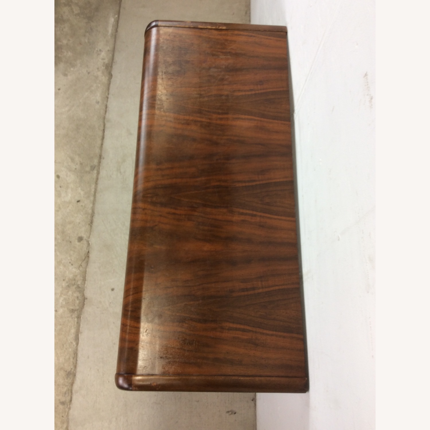 Art Deco 7 Drawer Writing Desk with Waterfall Top - image-3