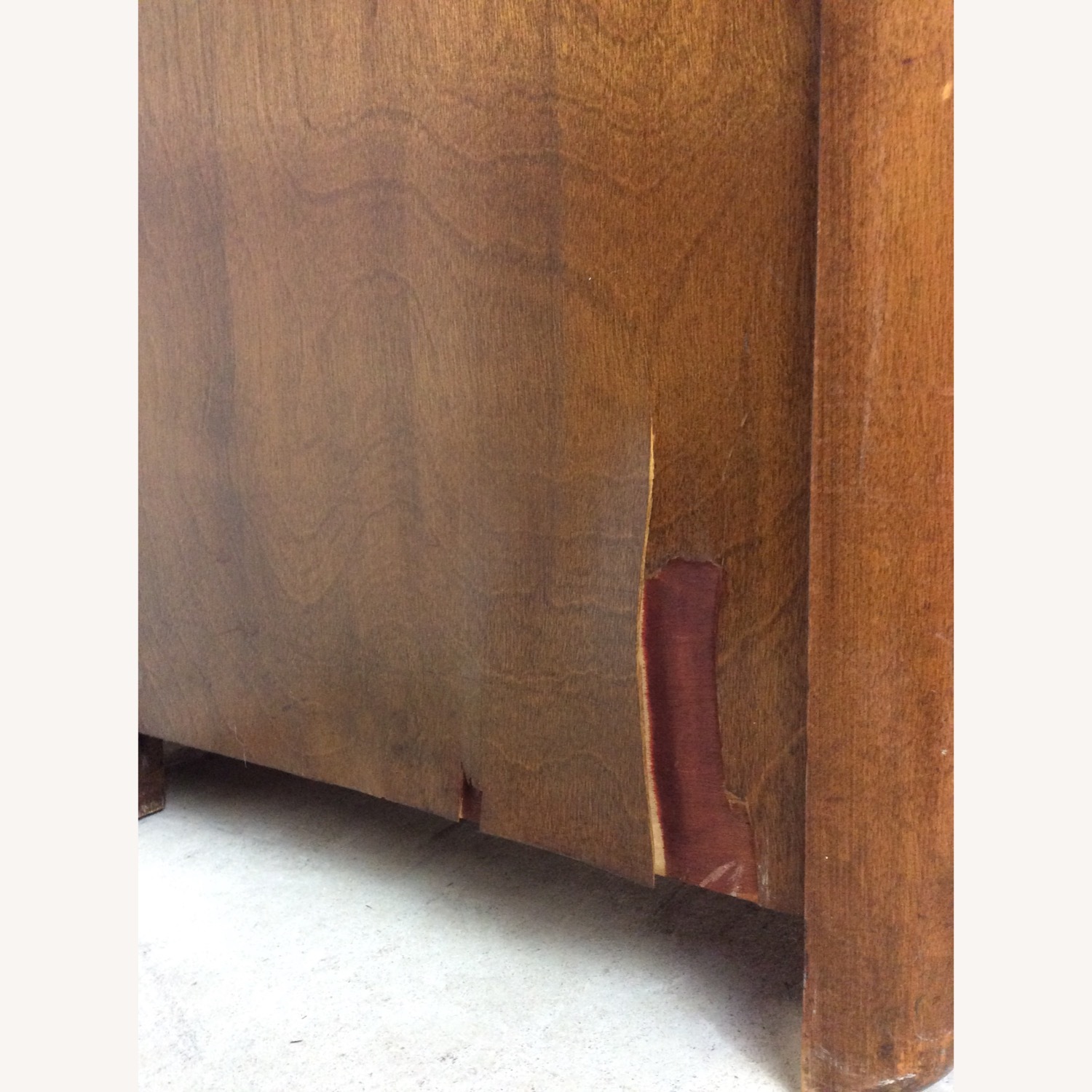 Art Deco 7 Drawer Writing Desk with Waterfall Top - image-18