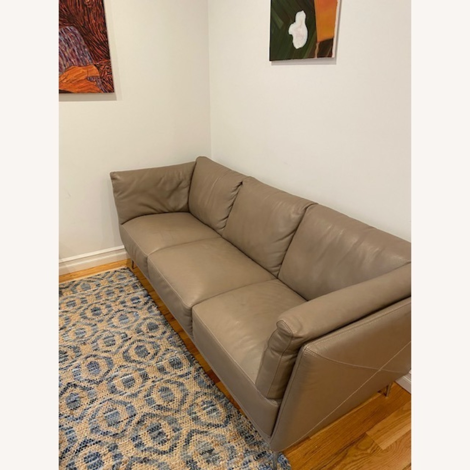 3 Seater Leather Sofa - image-3