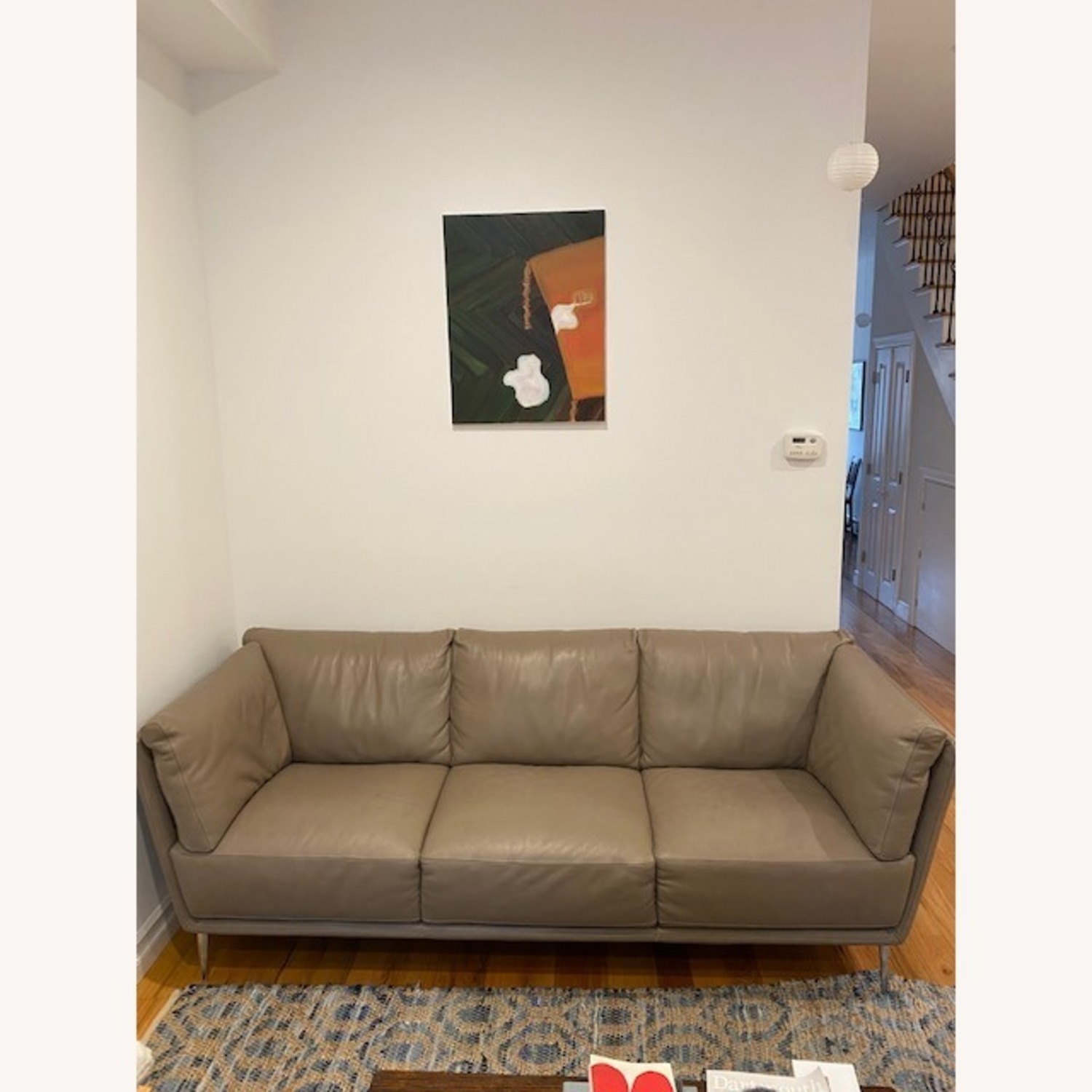 3 Seater Leather Sofa - image-1