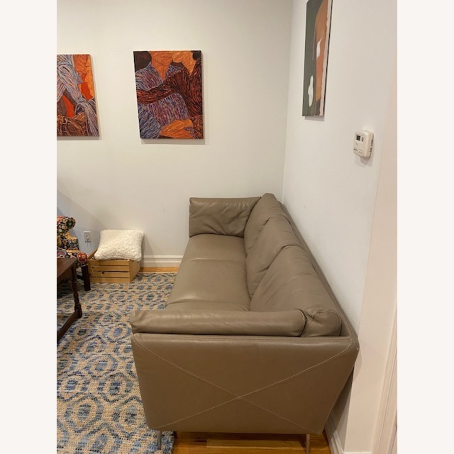 3 Seater Leather Sofa - image-2