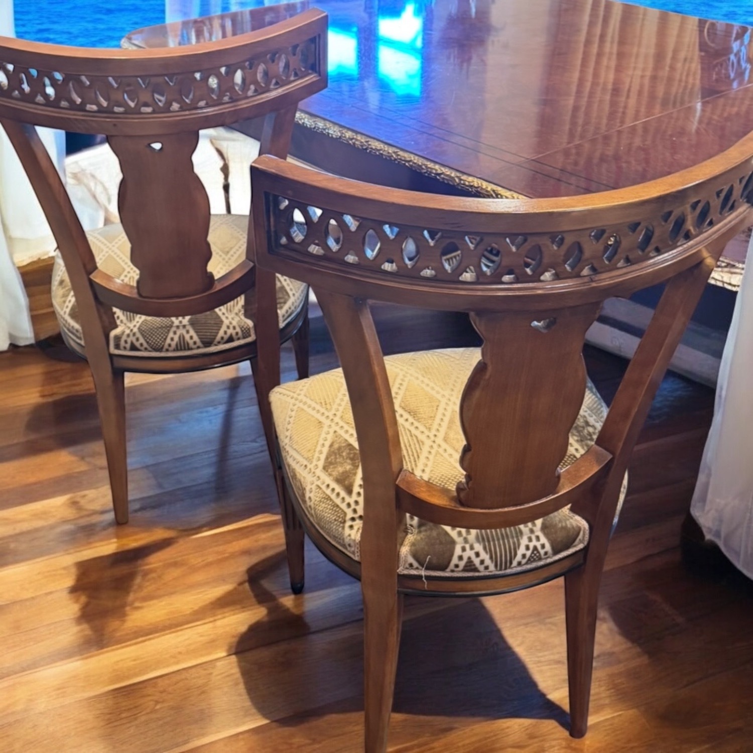 Armando Rho Italy 7p Dining Table Set 6 Chairs - image-8